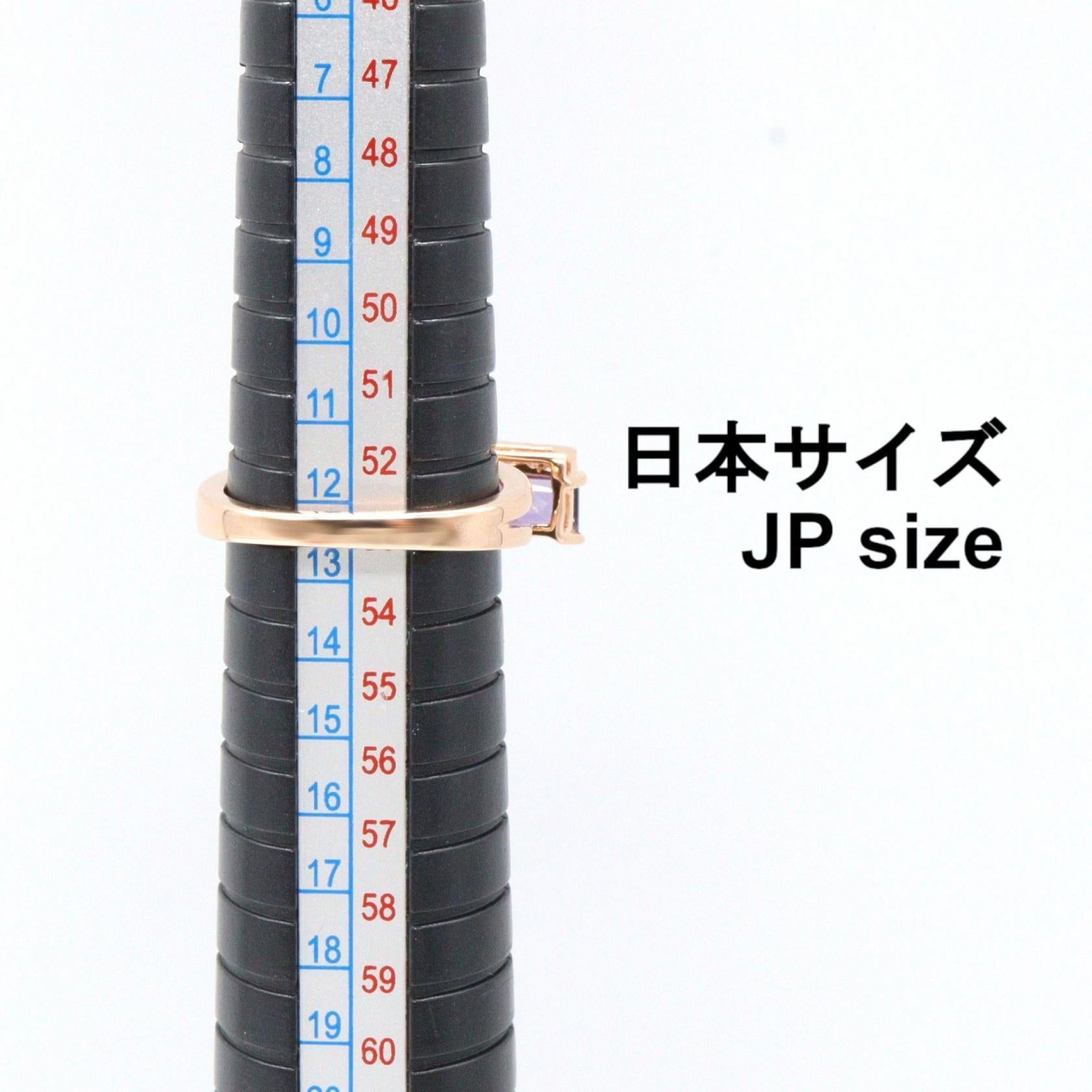 ジュエリー K18ピンクゴールド アメシスト ダイヤモンド リング