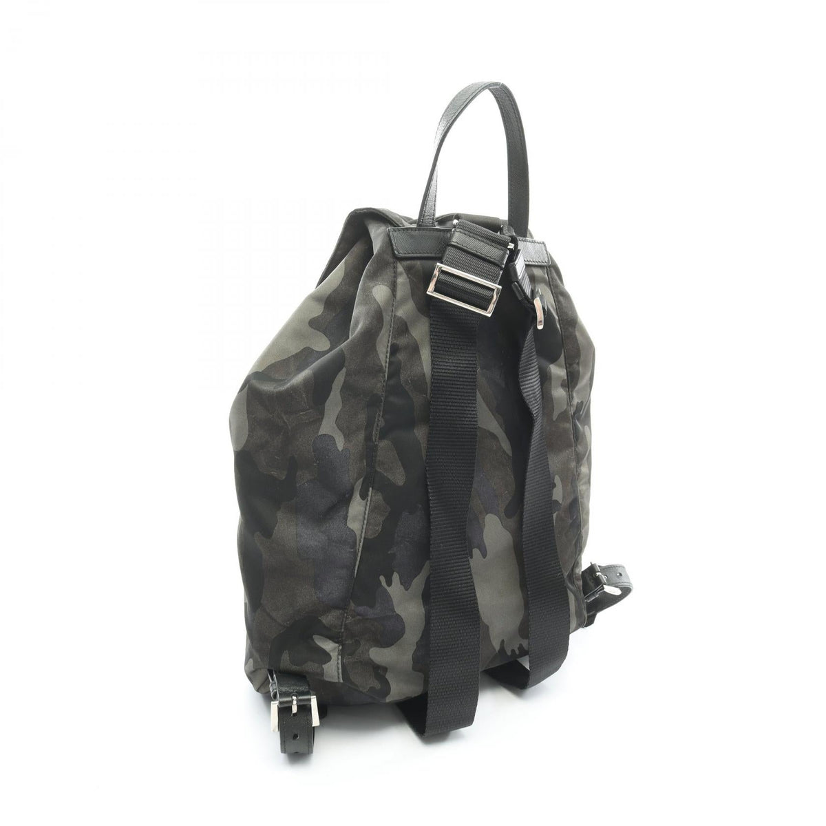 プラダ TESSUTO CAMOUFL ナイロン サフィアーノレザー リュックサック