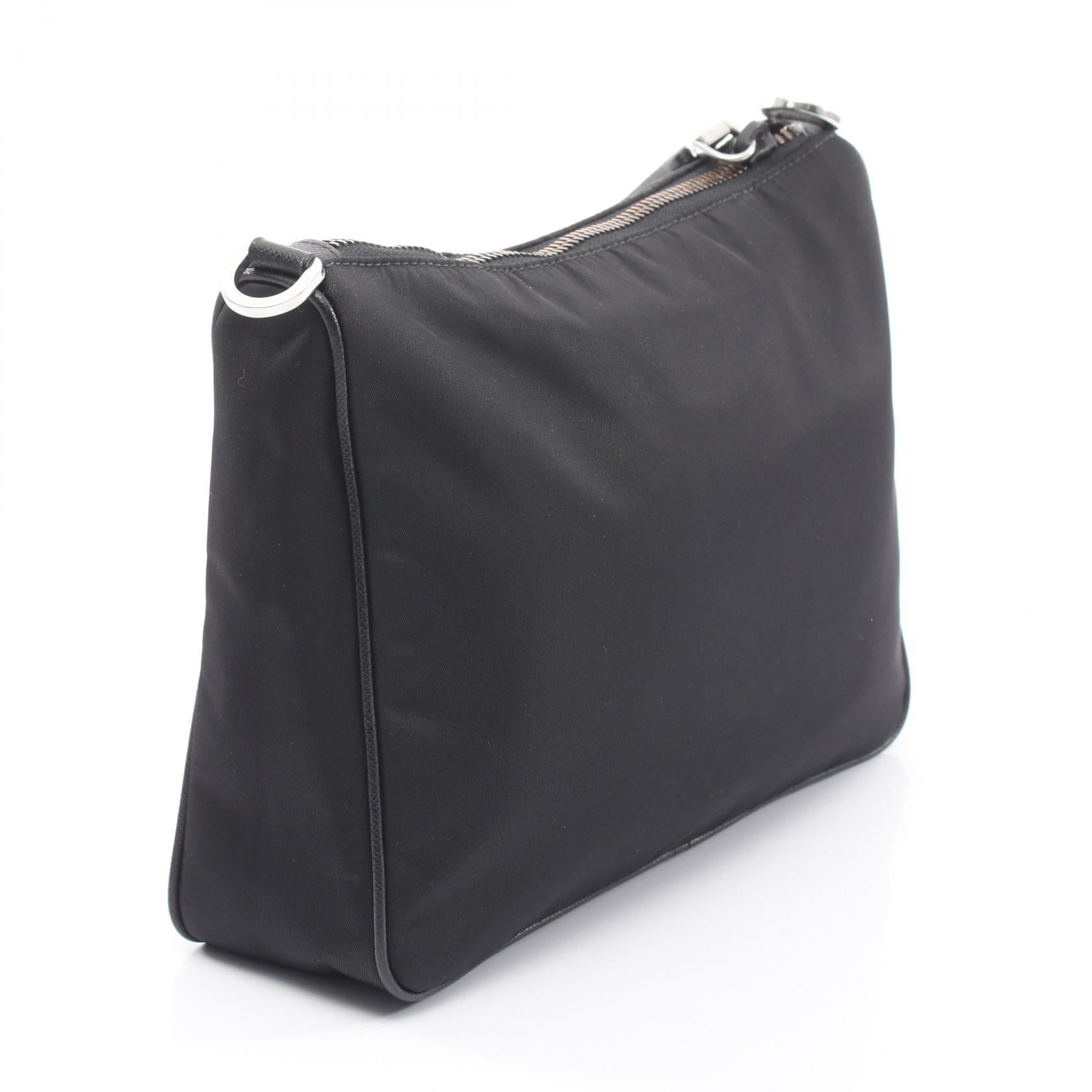 プラダ SAFFIANO TRAVEL ナイロンサフィアーノレザー ショルダーバッグ