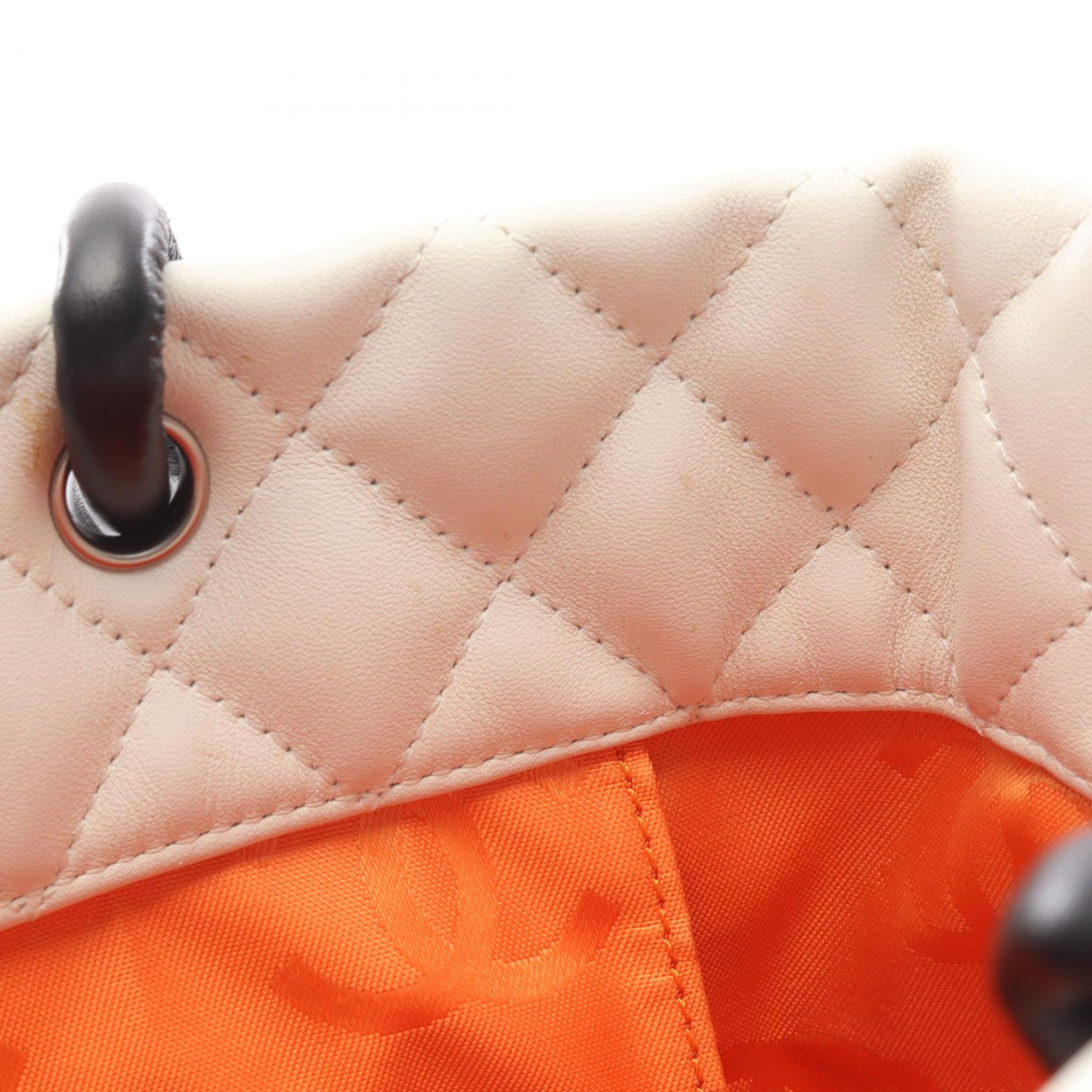 シャネル カンボンライン レザー トートバッグ