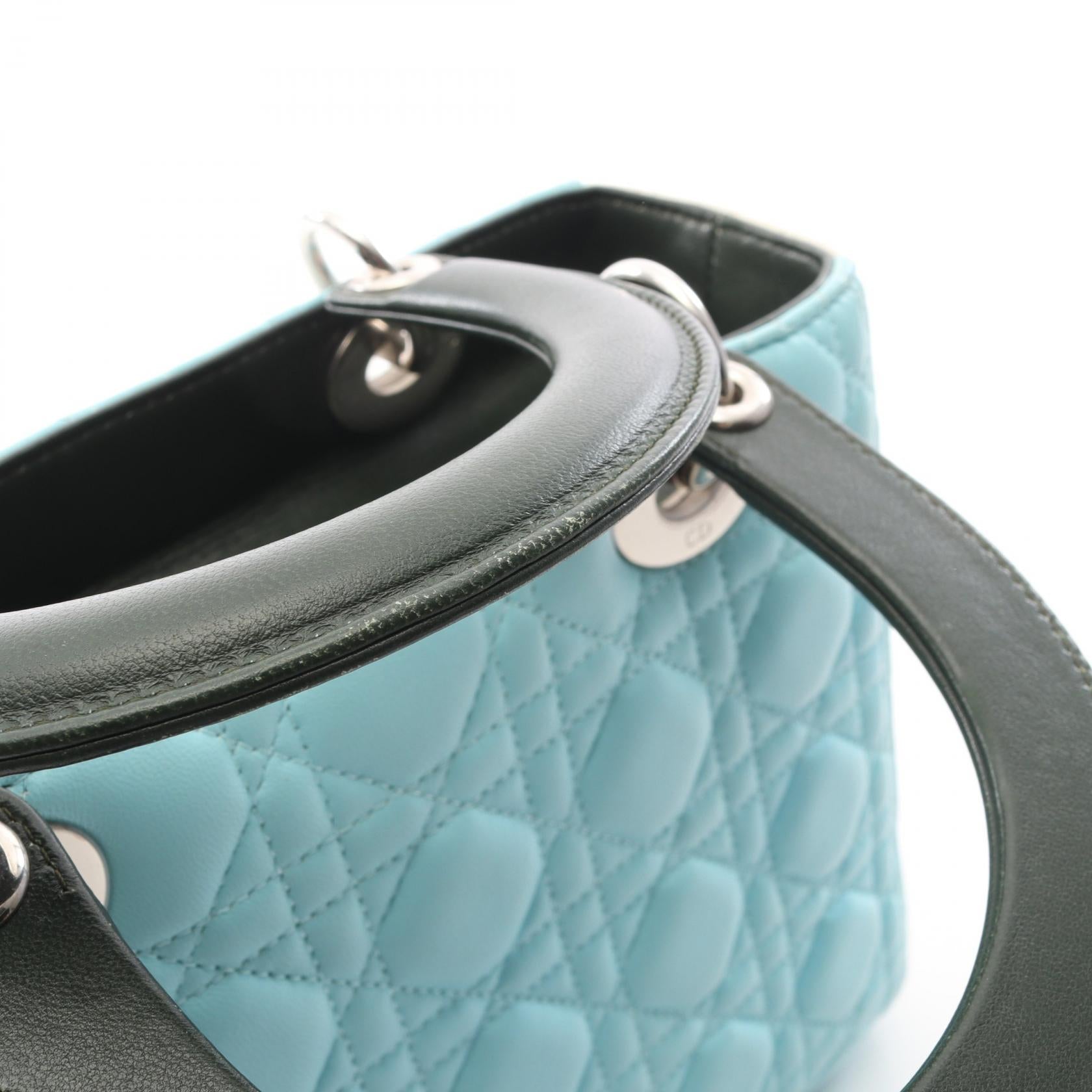 ディオール LADY DIOR レザー ハンドバッグ