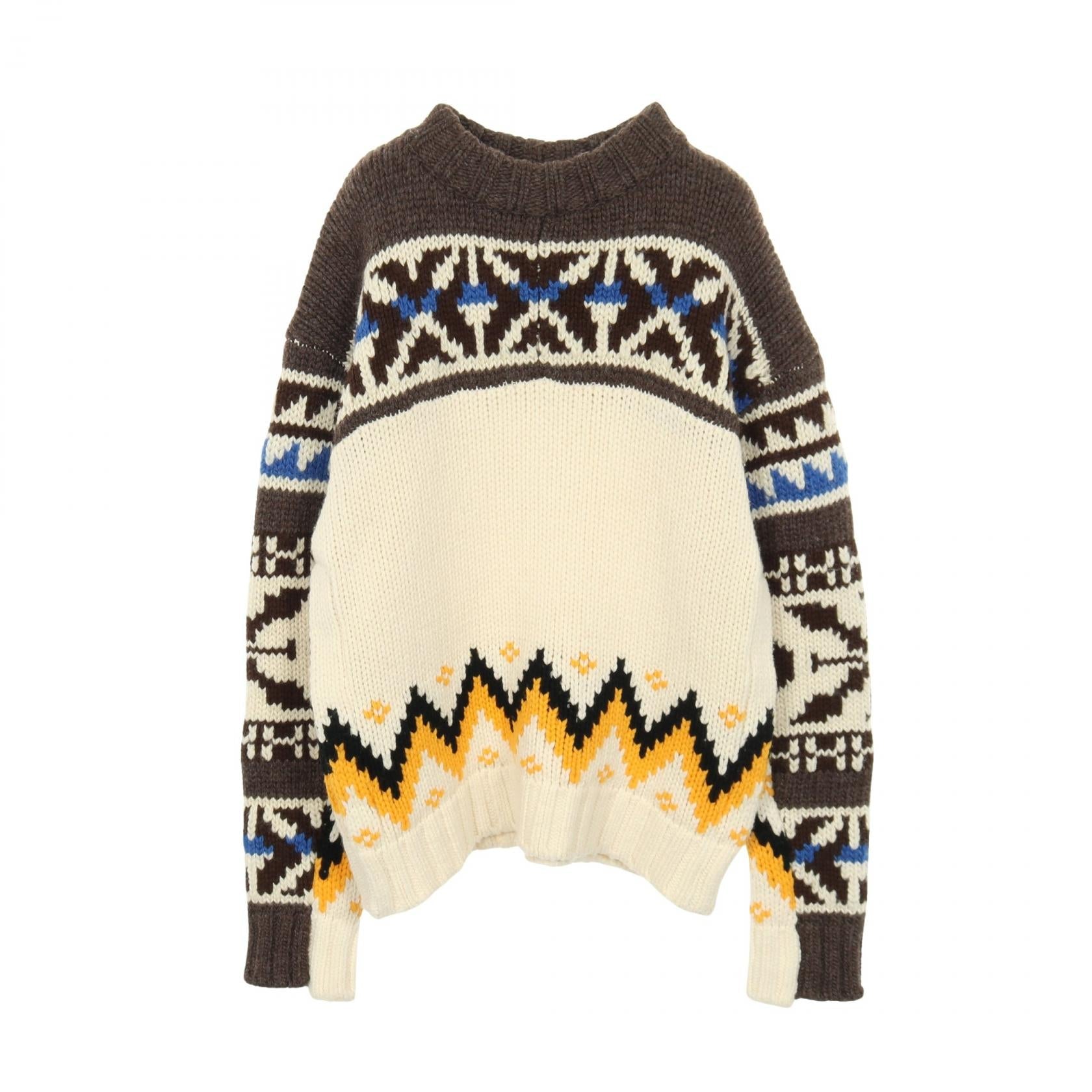 サカイ Nordic Knit Pullover ウールニット