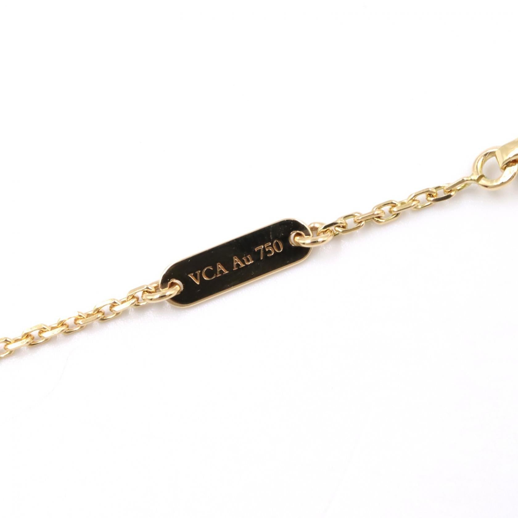 ヴァンクリーフアーペル ヴィンテージアルハンブラ オニキス Au750 ネックレス
