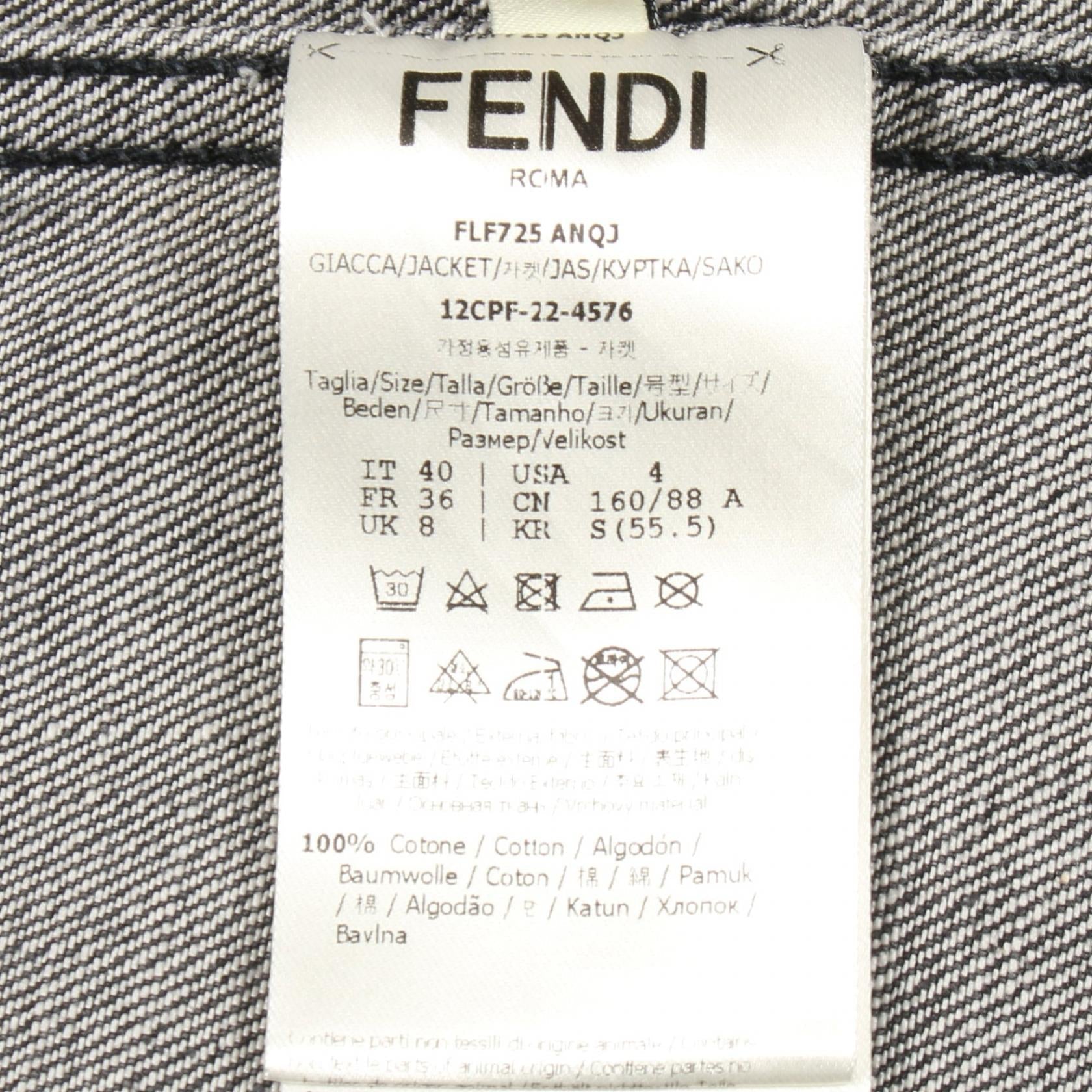 フェンディ コットンデニムジャケット