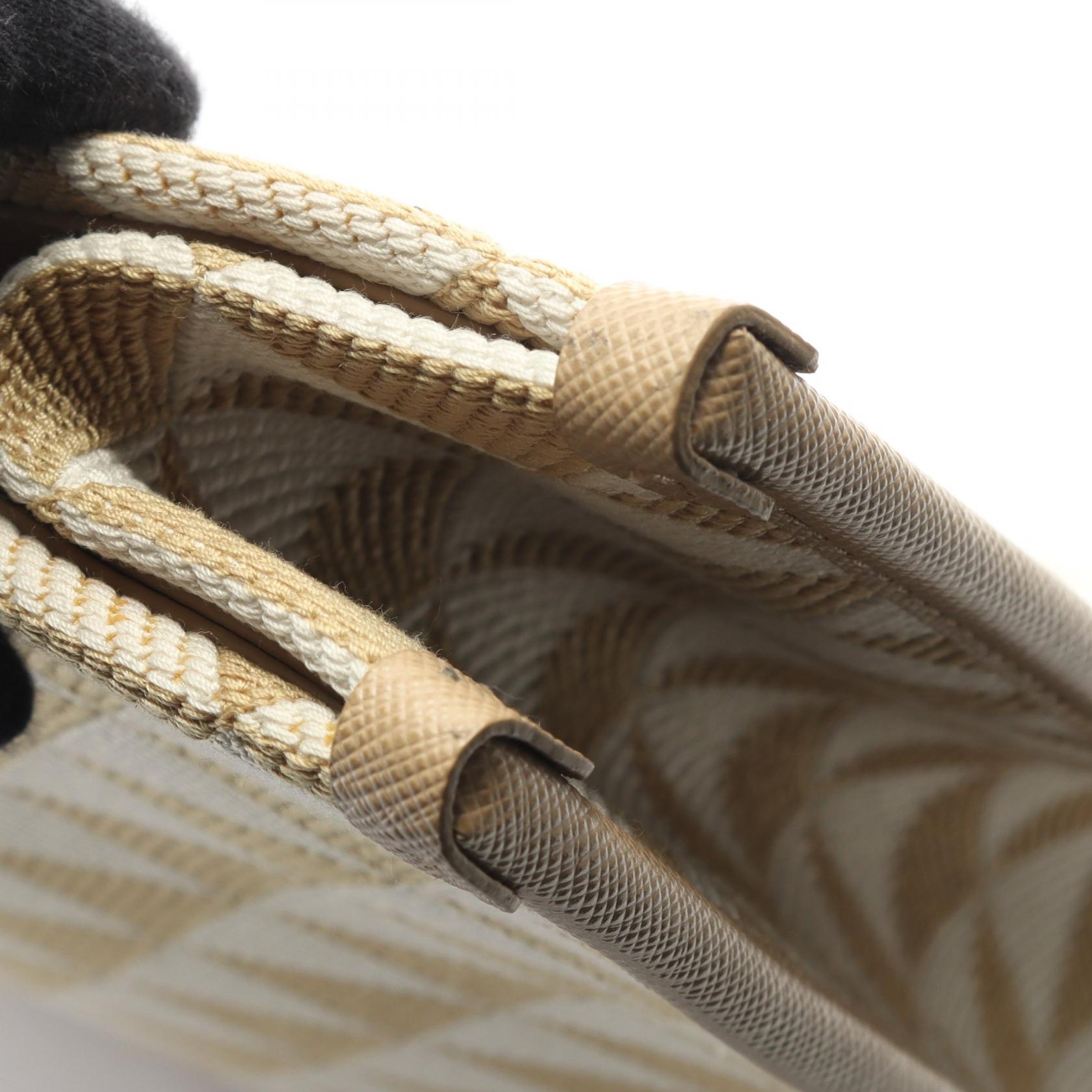 プラダ TRIANGOLO JACQUARD キャンバストートバッグ