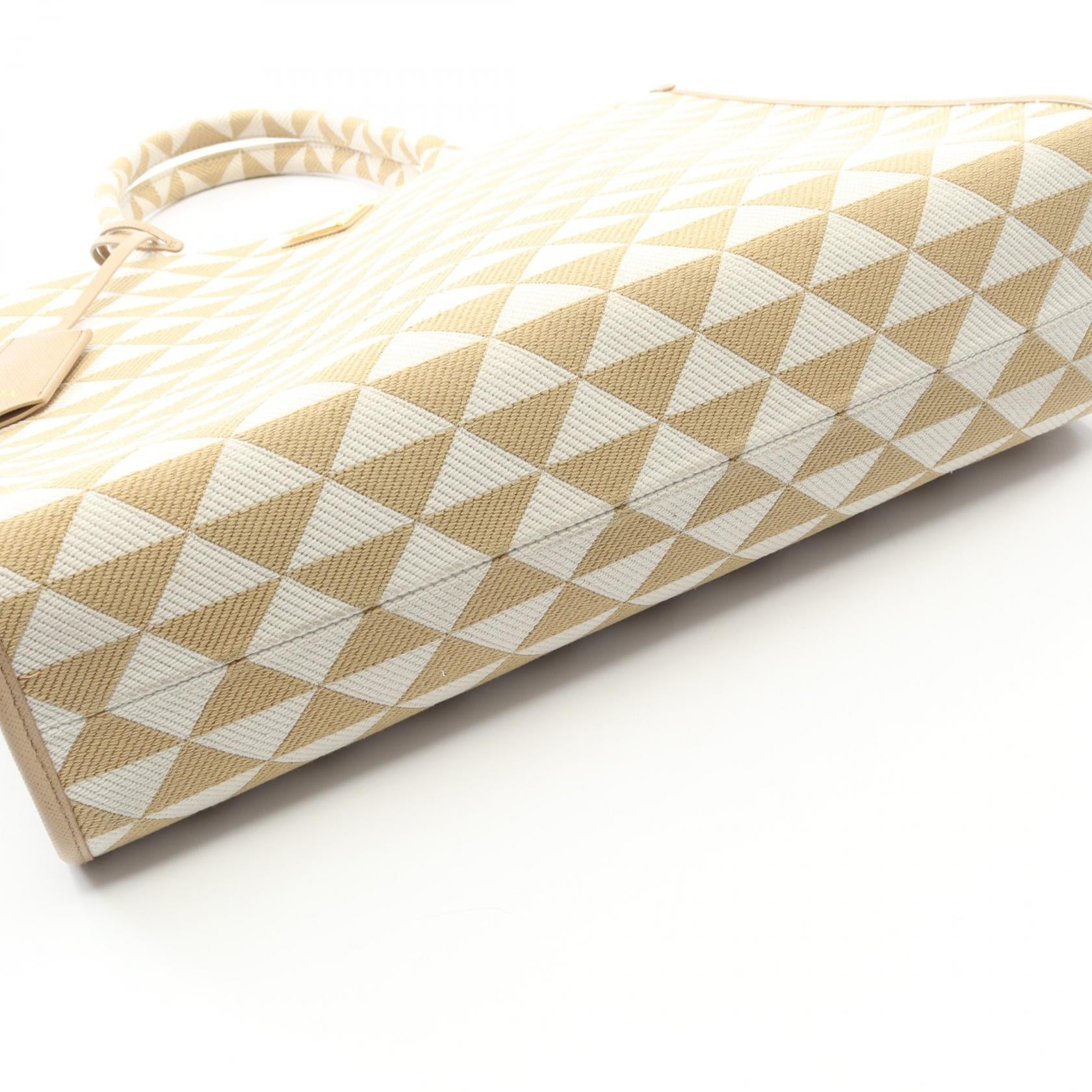プラダ TRIANGOLO JACQUARD キャンバストートバッグ