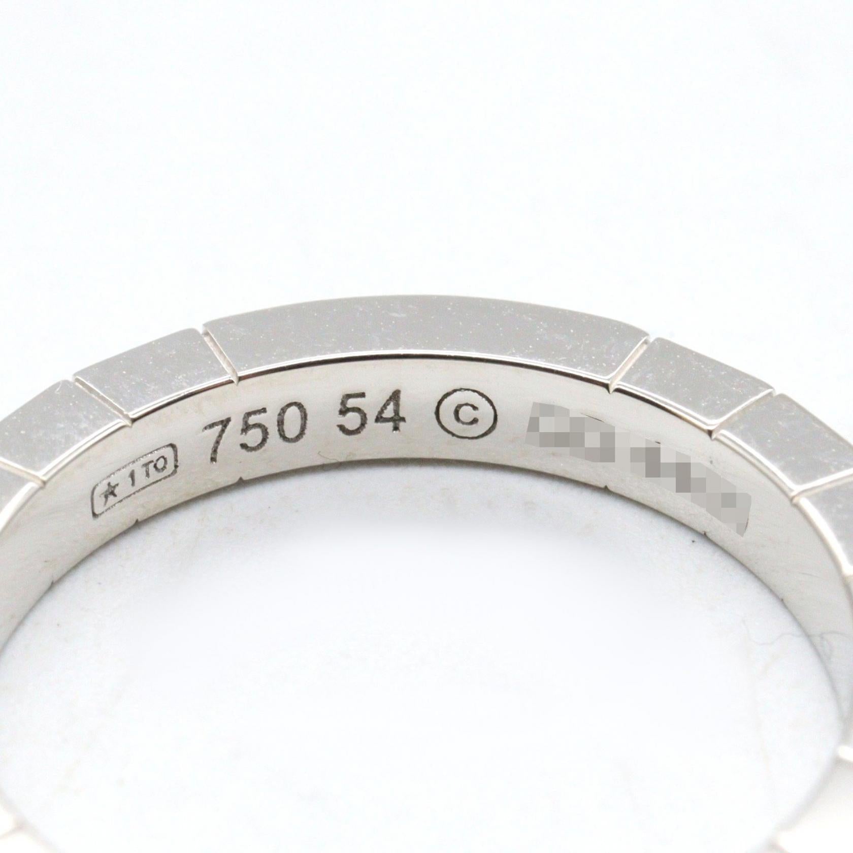 カルティエ ラニエール Au750ホワイトゴールド リング 13号