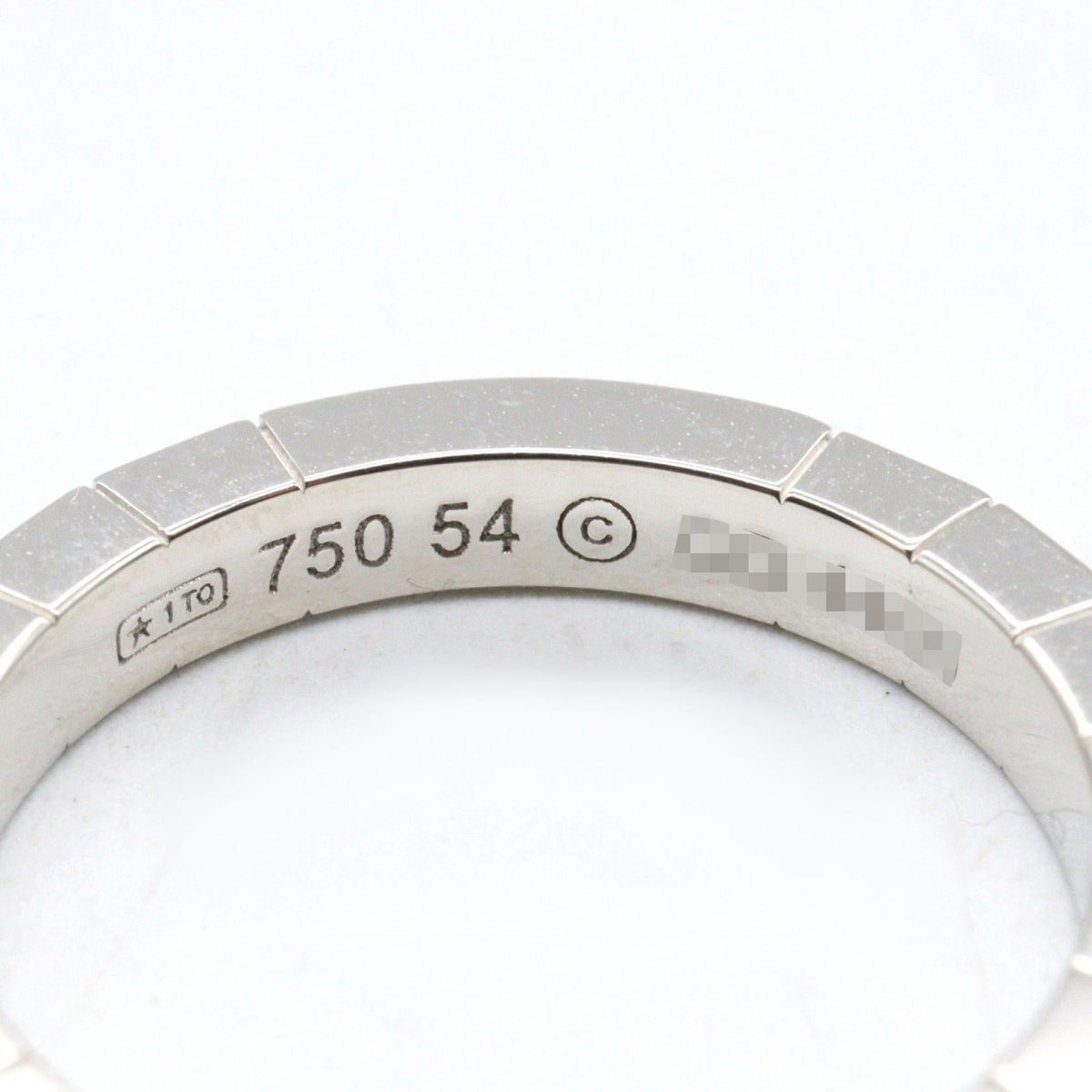 カルティエ ラニエール Au750ホワイトゴールド リング 13号