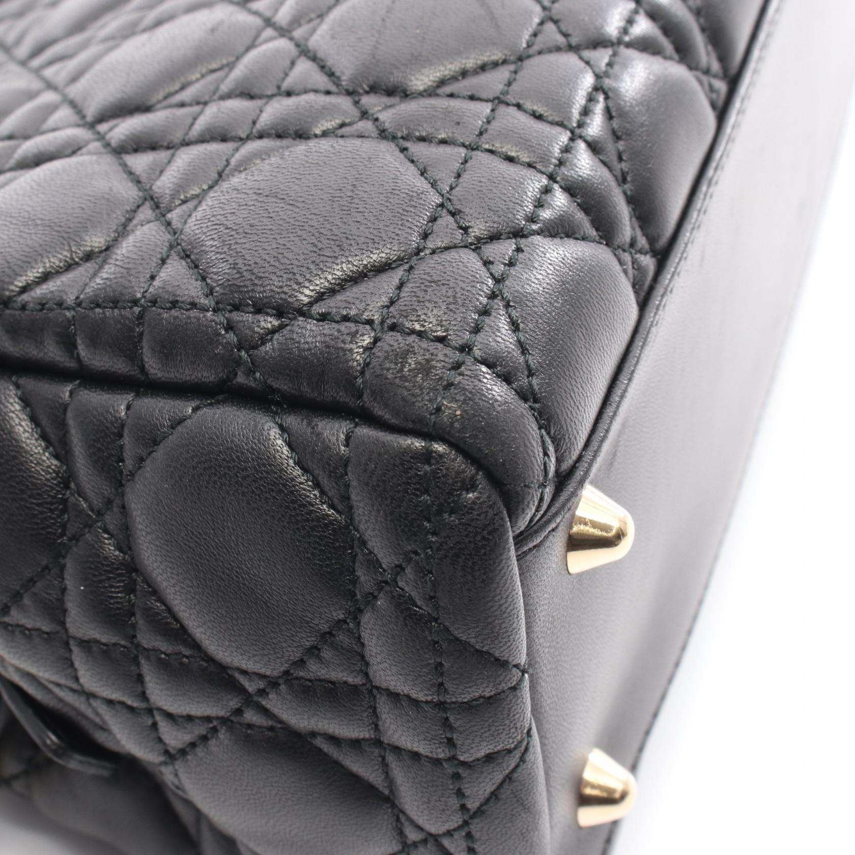 ディオール LADY DIOR レザートートバッグ