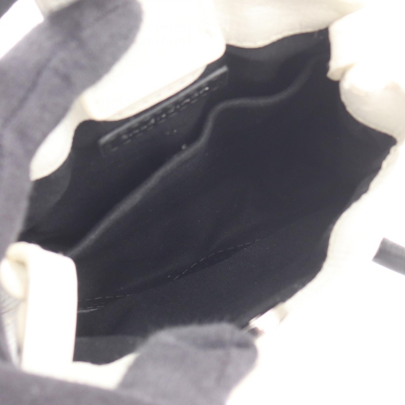 バレンシアガ SHOPPING PHONE HOLDER レザーショルダーバッグ