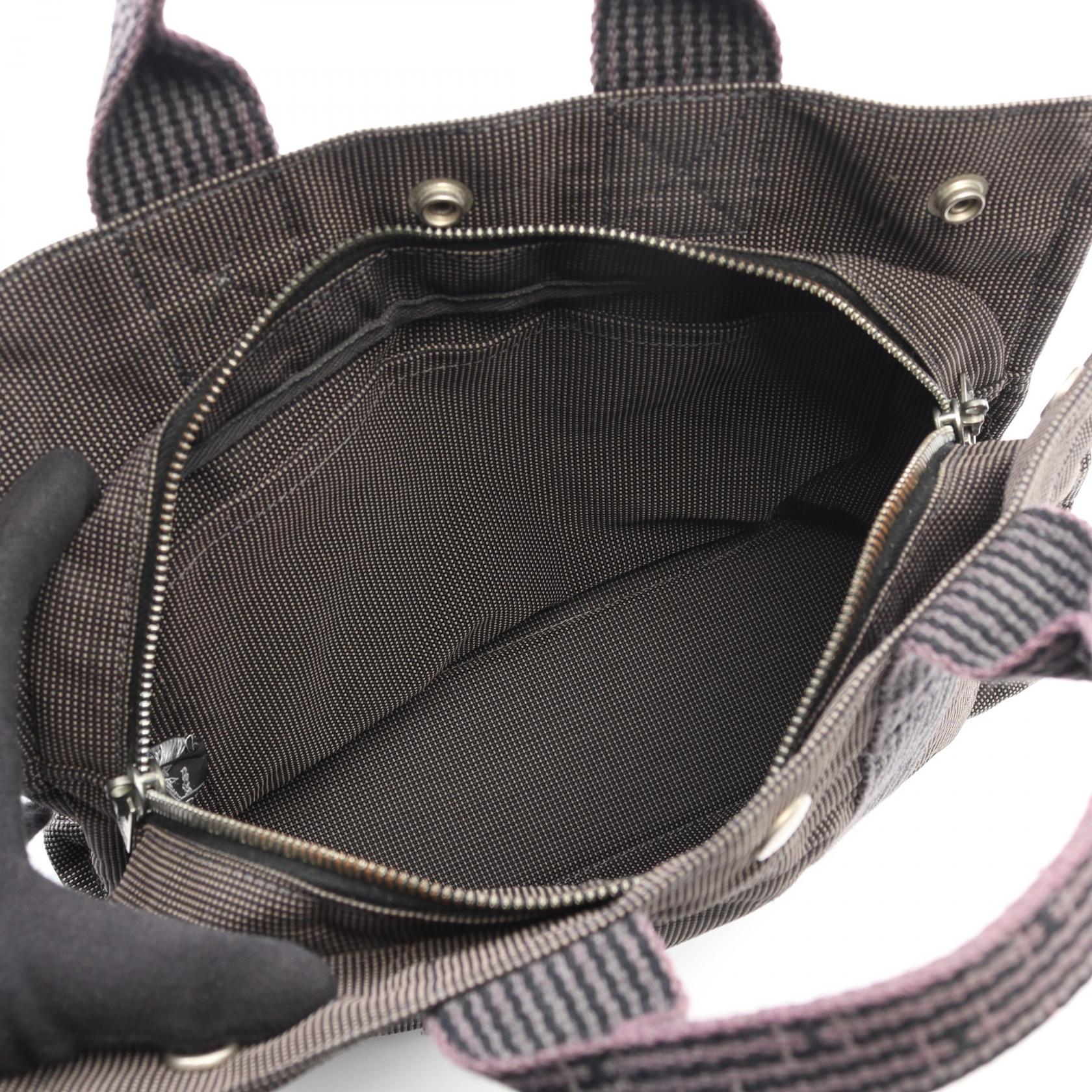 エルメス エールラインPM ナイロンキャンバス トートバッグ