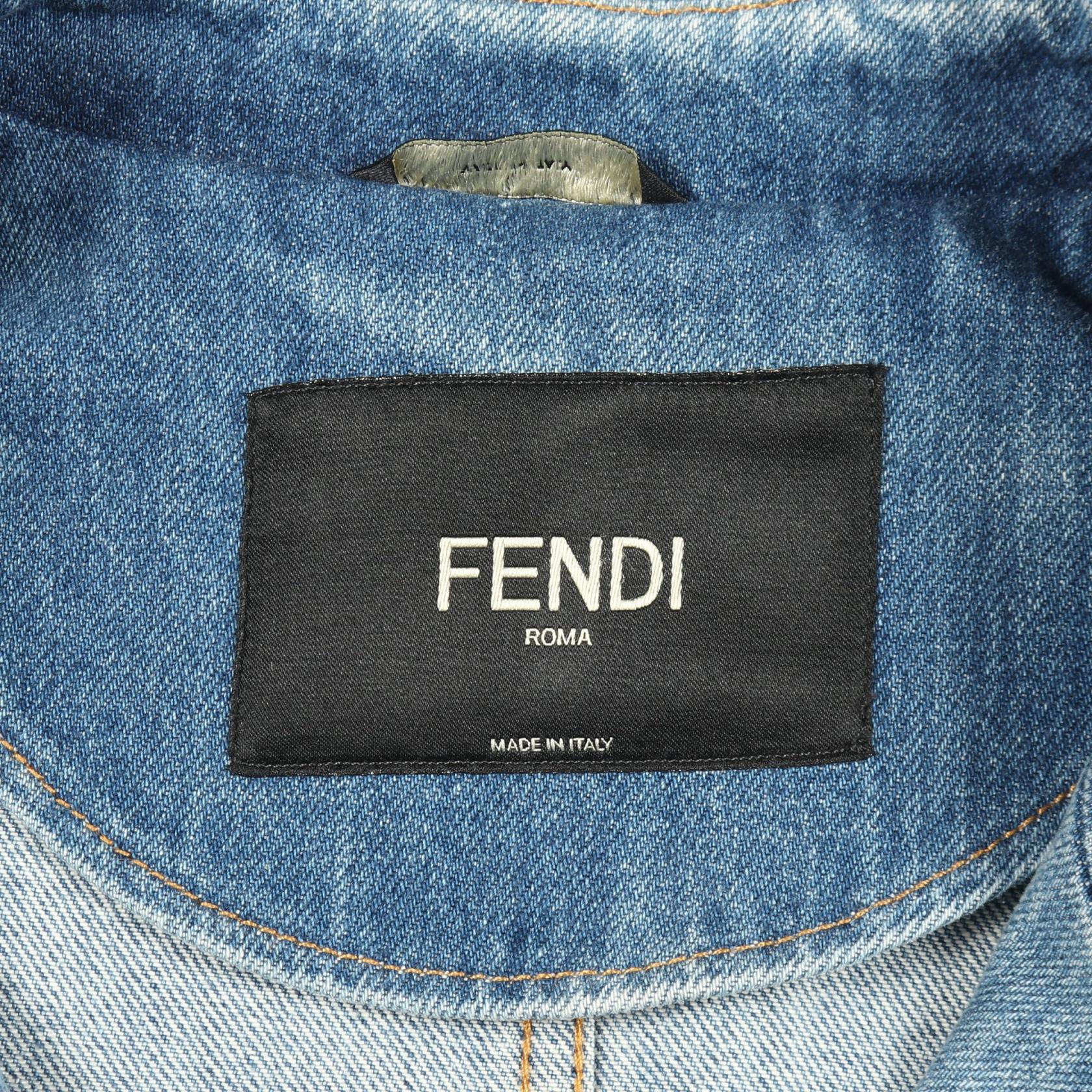 フェンディ コットンデニムジャケット