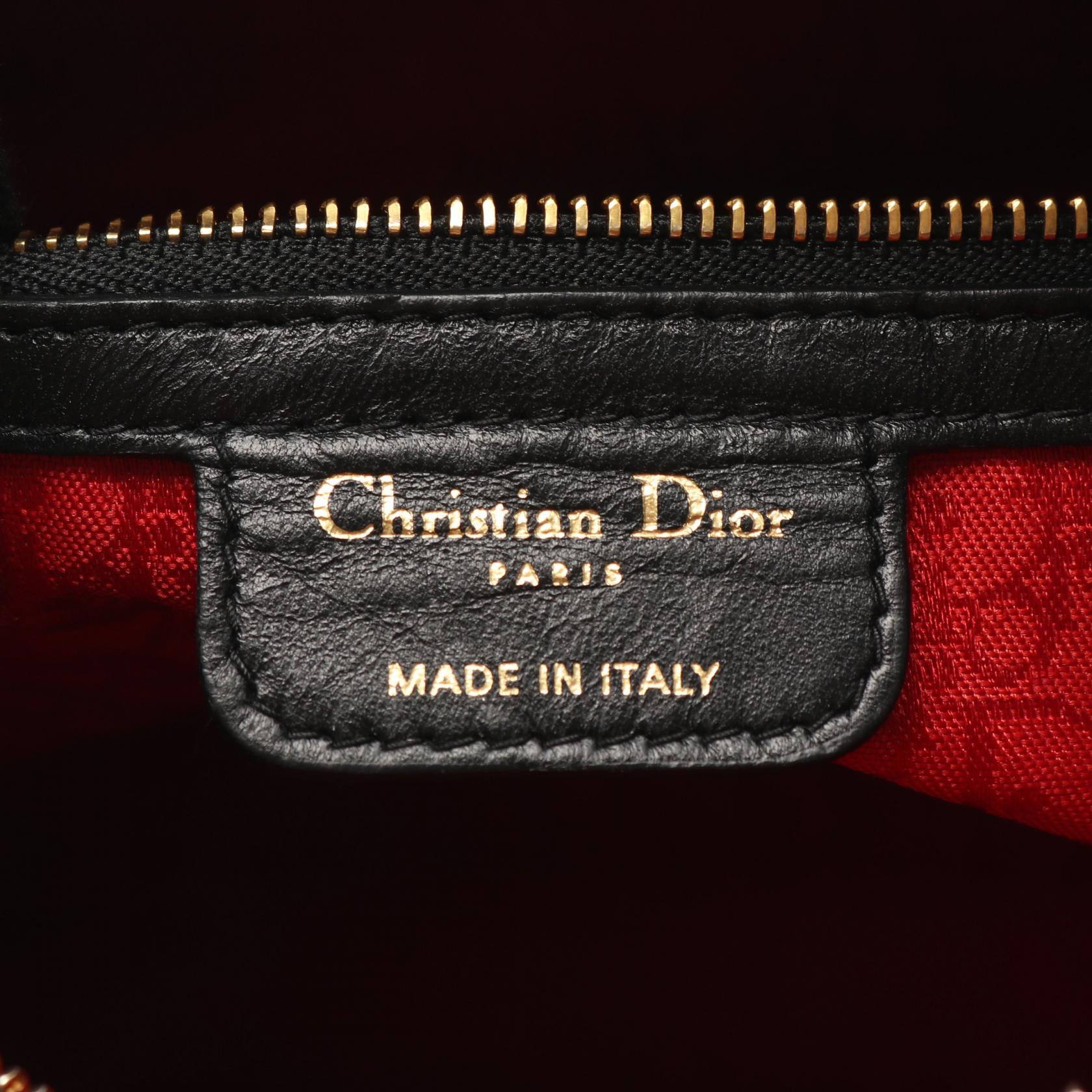ディオール LADY DIOR レザー ハンドバッグ
