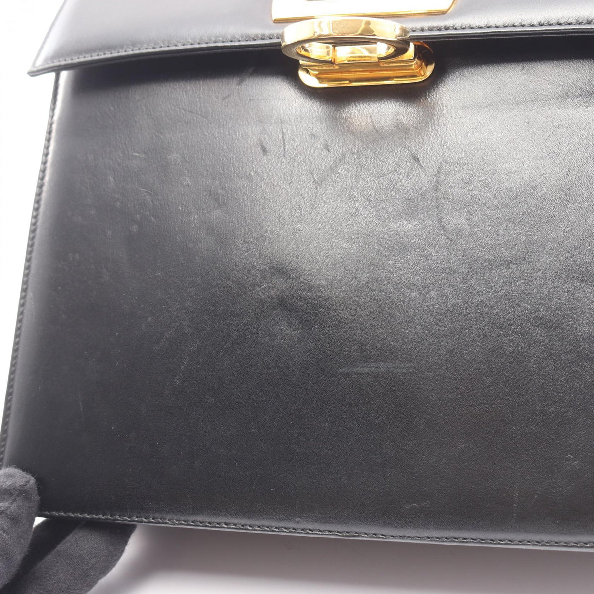 サルヴァトーレ フェラガモ ガンチーニ レザーハンドバッグ
