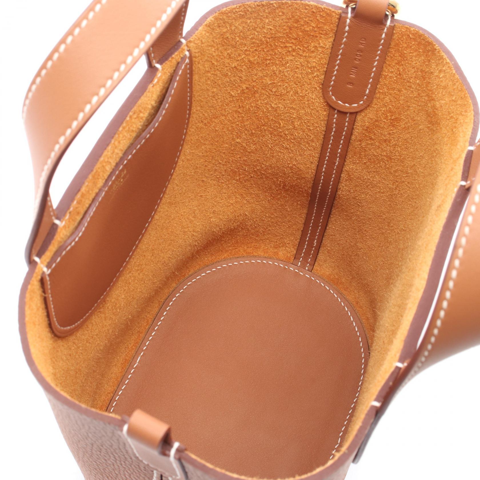 エルメス インザループ18 レザー ハンドバッグ