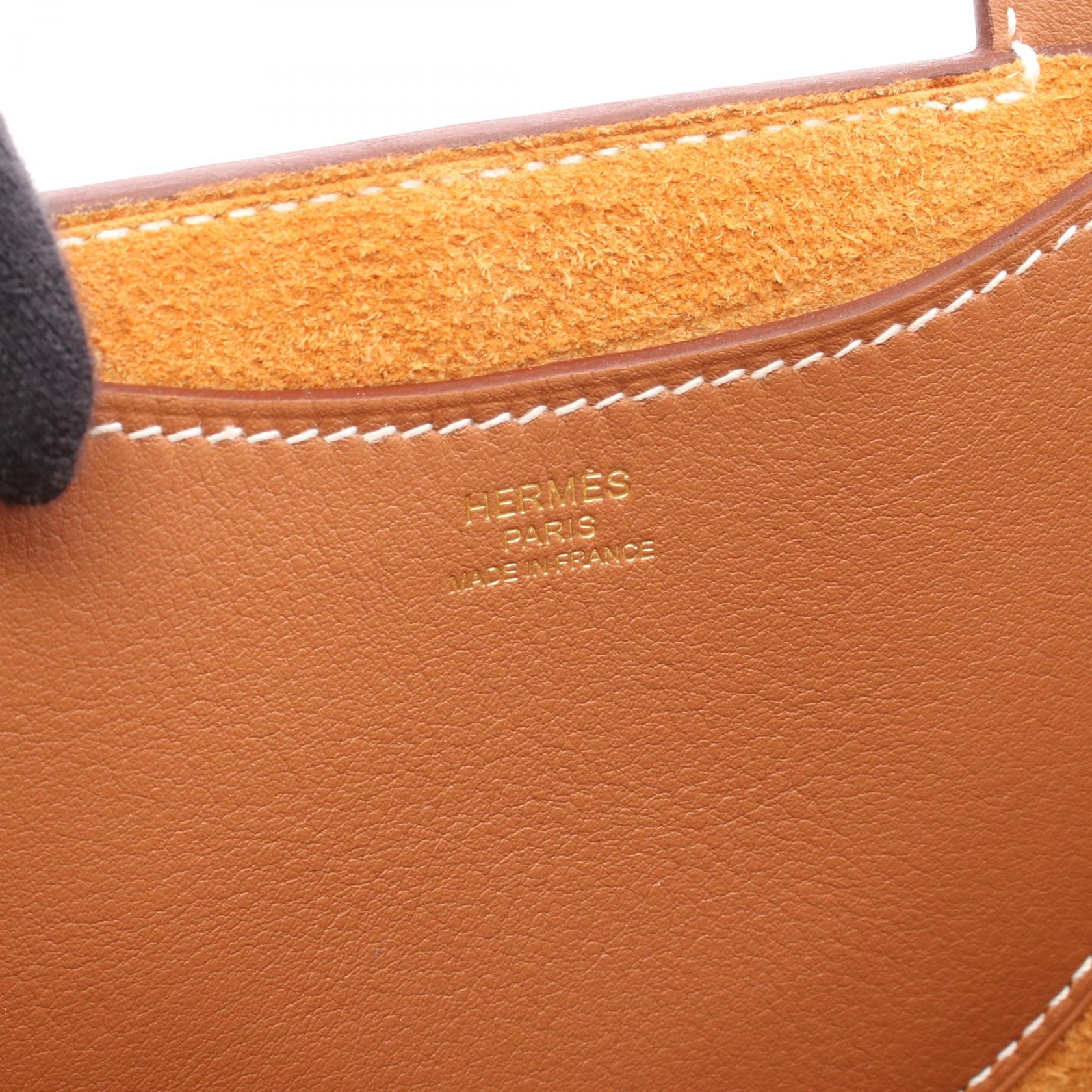 エルメス インザループ18 レザー ハンドバッグ