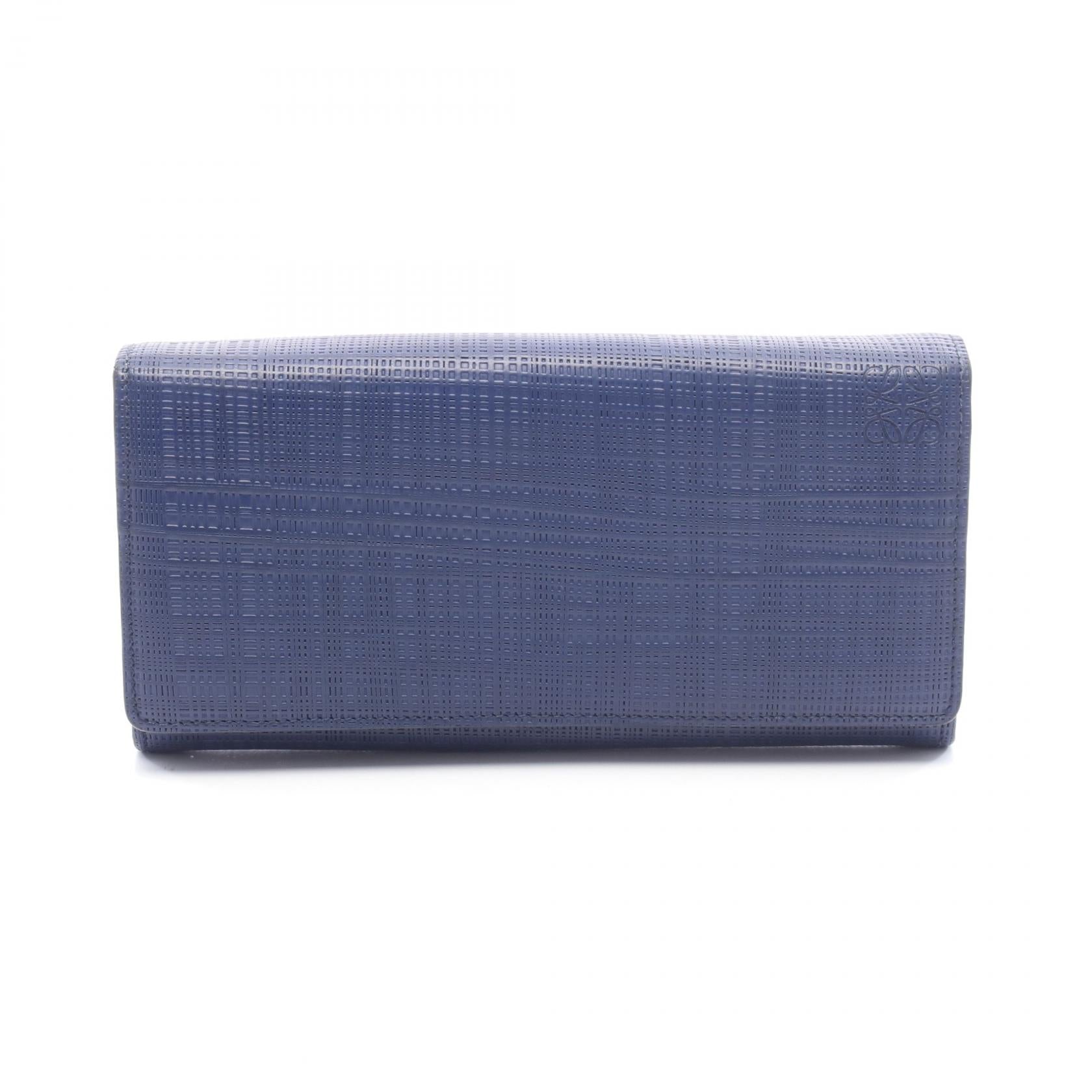 ロエベ LINEN レザー二つ折り長財布