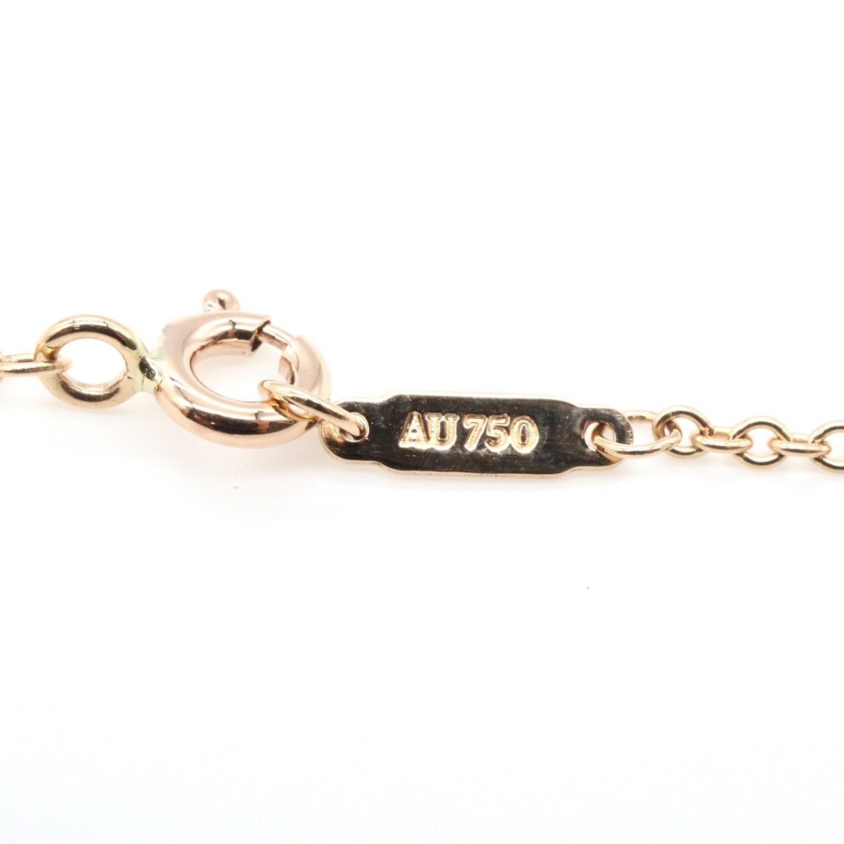 ティファニー クローバーキー Au750 ダイヤモンド ネックレス