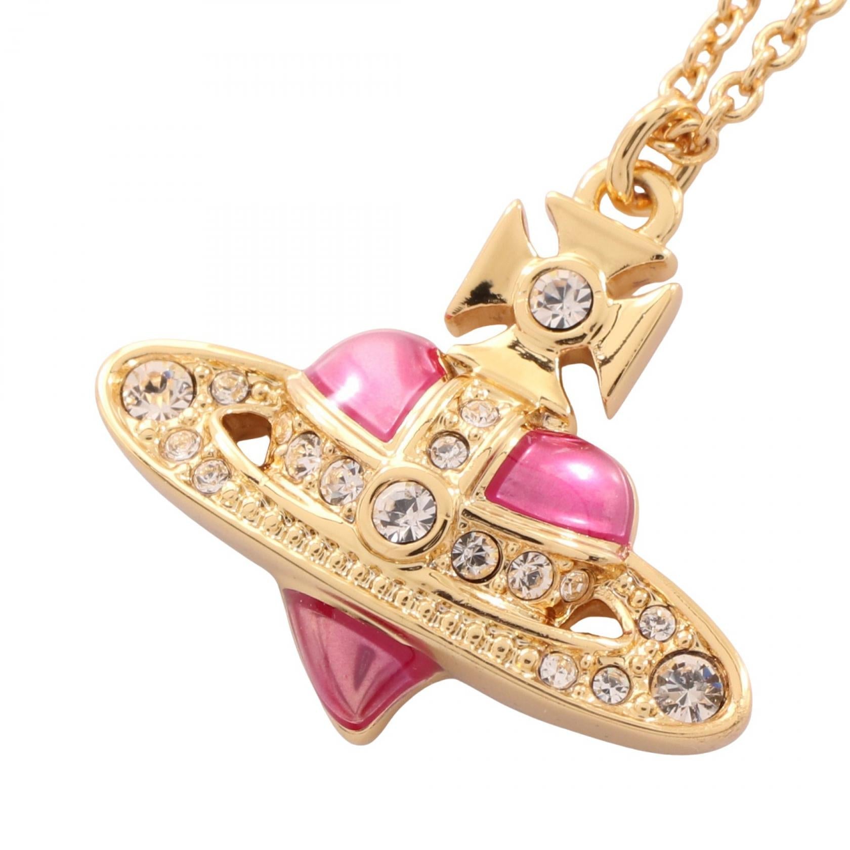 ヴィヴィアンウエストウッド DIAMANTE HEART ネックレス