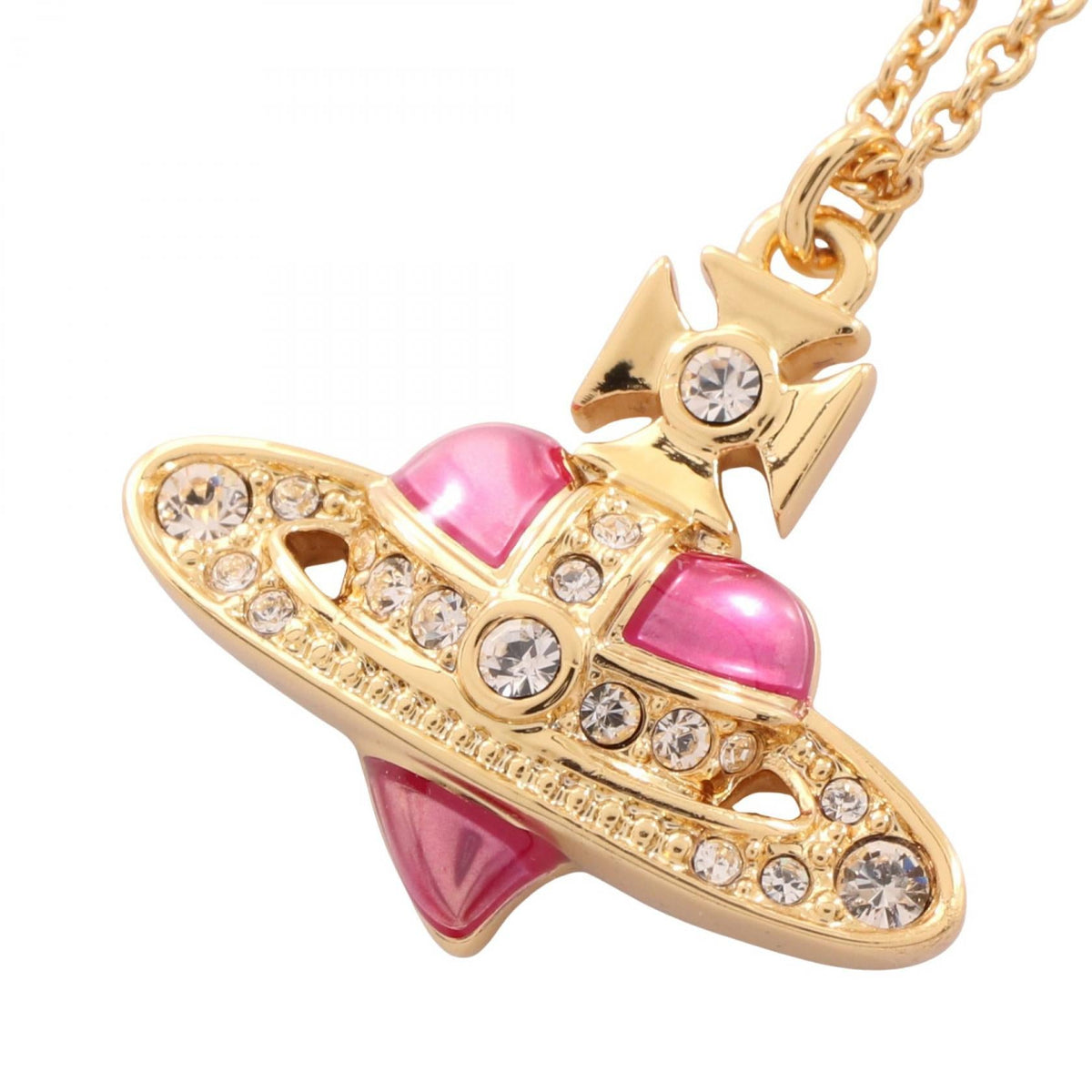 ヴィヴィアンウエストウッド DIAMANTE HEART ネックレス