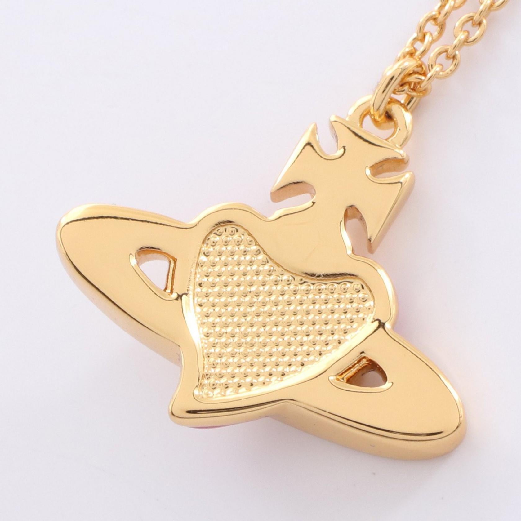 ヴィヴィアンウエストウッド DIAMANTE HEART ネックレス
