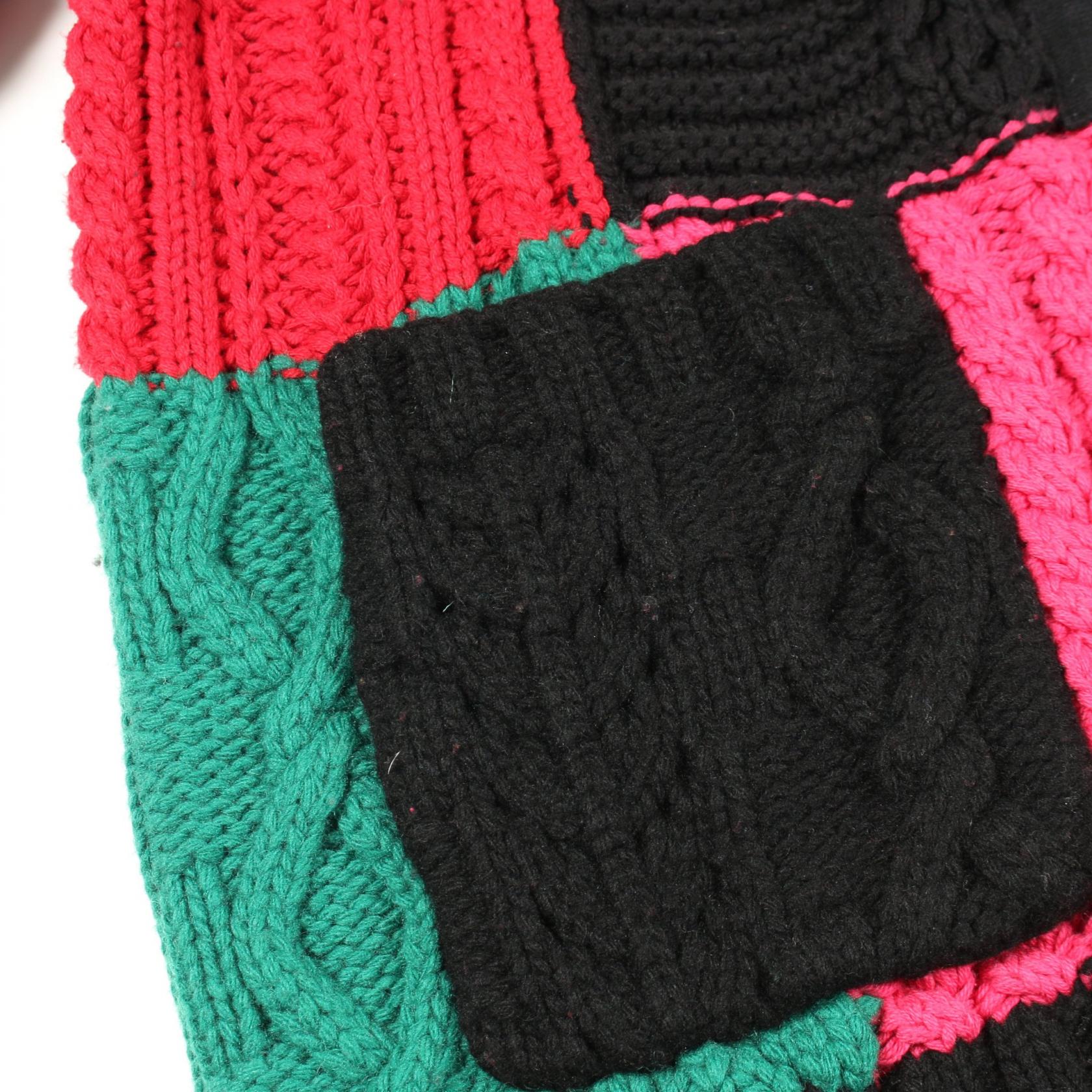 シュプリーム Patchwork Cable Knit コットンカーディガン