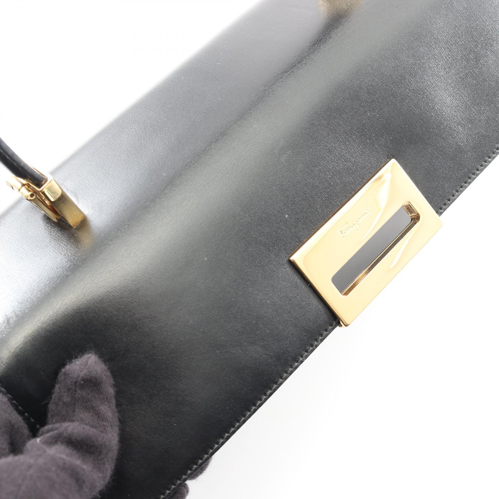 サルヴァトーレ フェラガモ レザー2WAYハンドバッグ