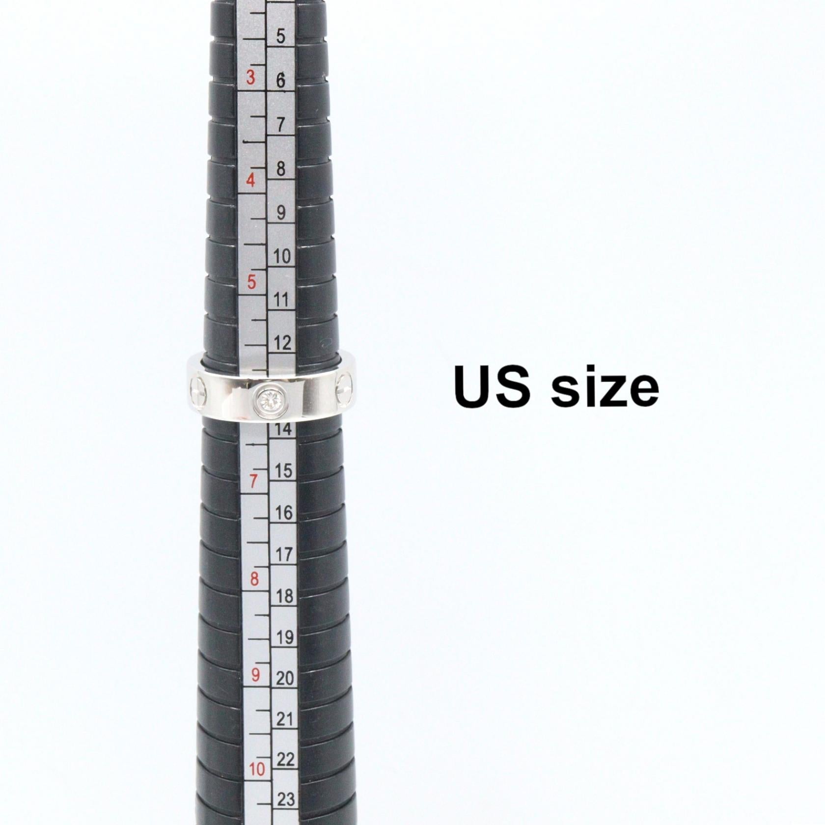 カルティエ ラブ Au750 ダイヤモンド リング 12号