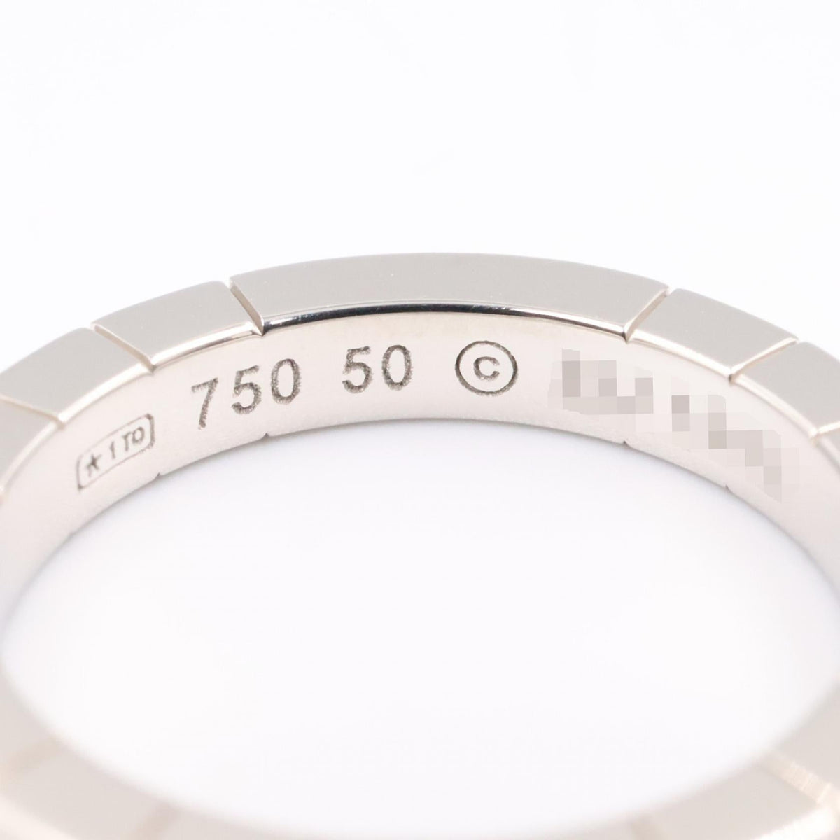 カルティエ ラニエール Au750ホワイトゴールド リング 9.5号