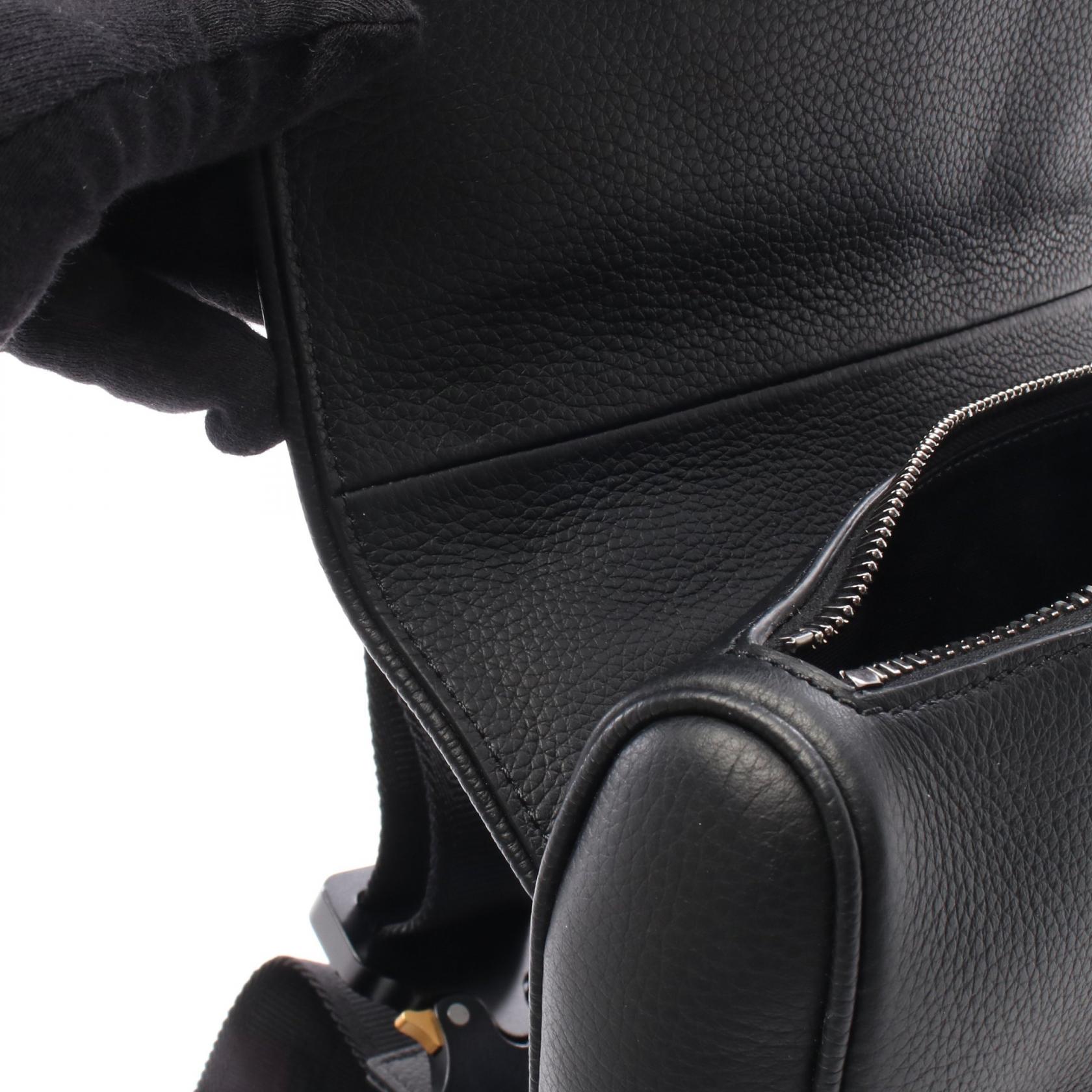 ディオール DIOR × ERL SADDLE レザーウエストバッグ