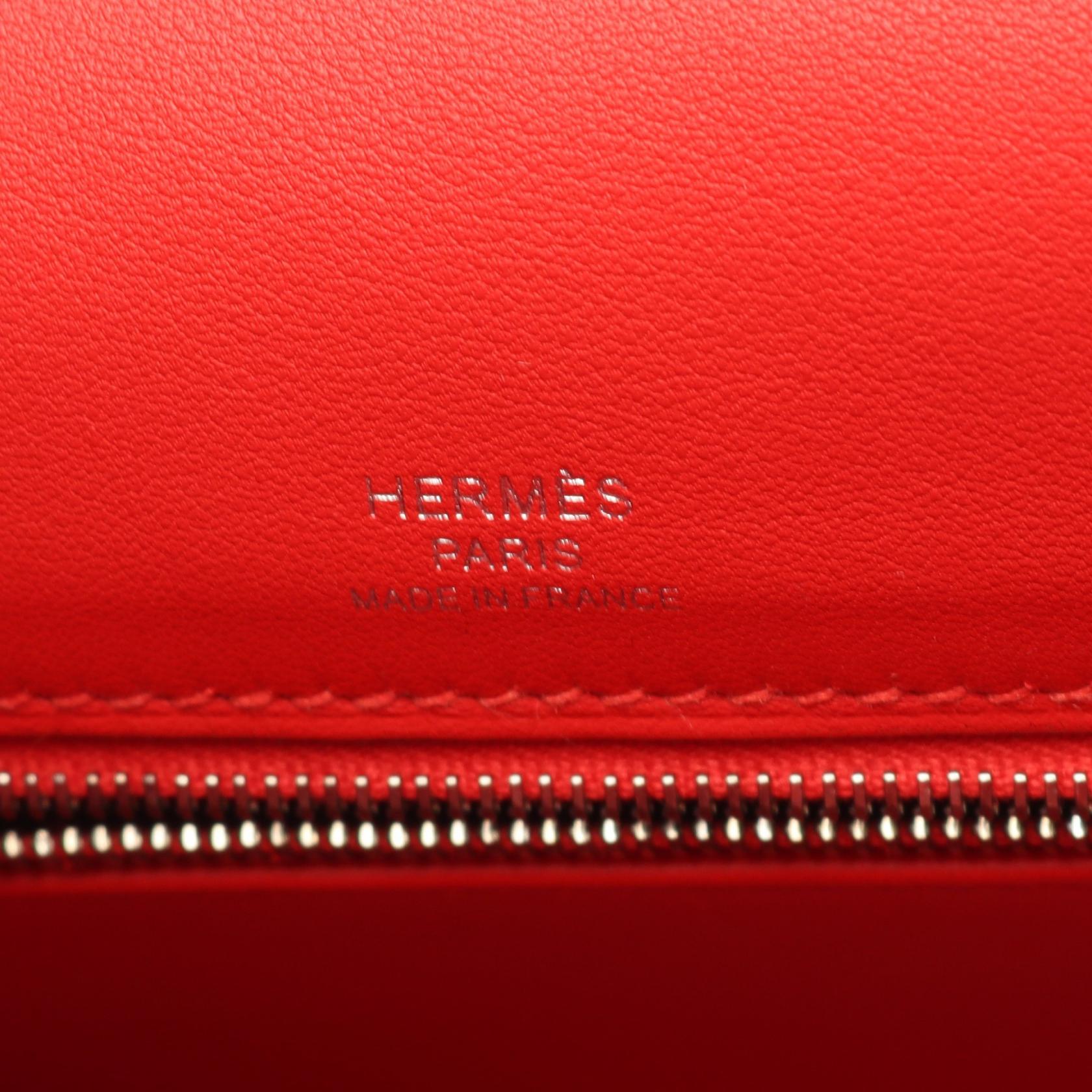 エルメス ケリー28 トワルアッシュ ヴォースイフト ハンドバッグ