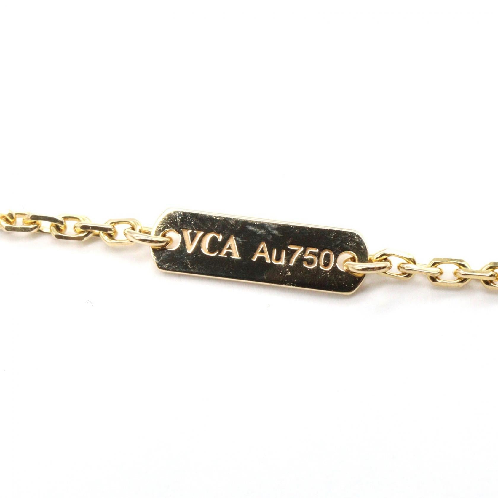 ヴァンクリーフアンドアーペル ヴィンテージアルハンブラ オニキス Au750 ネックレス