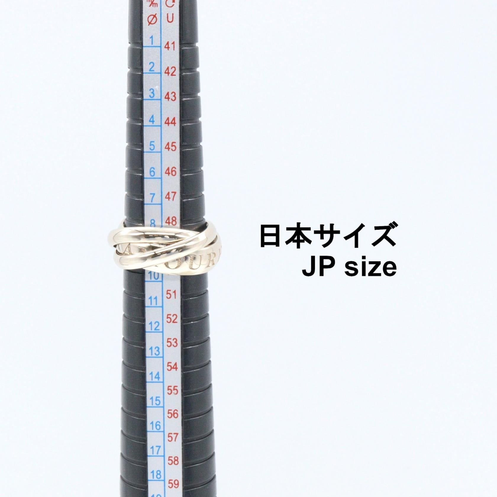 カルティエ トリニティ Au750ホワイトゴールド リング 9号