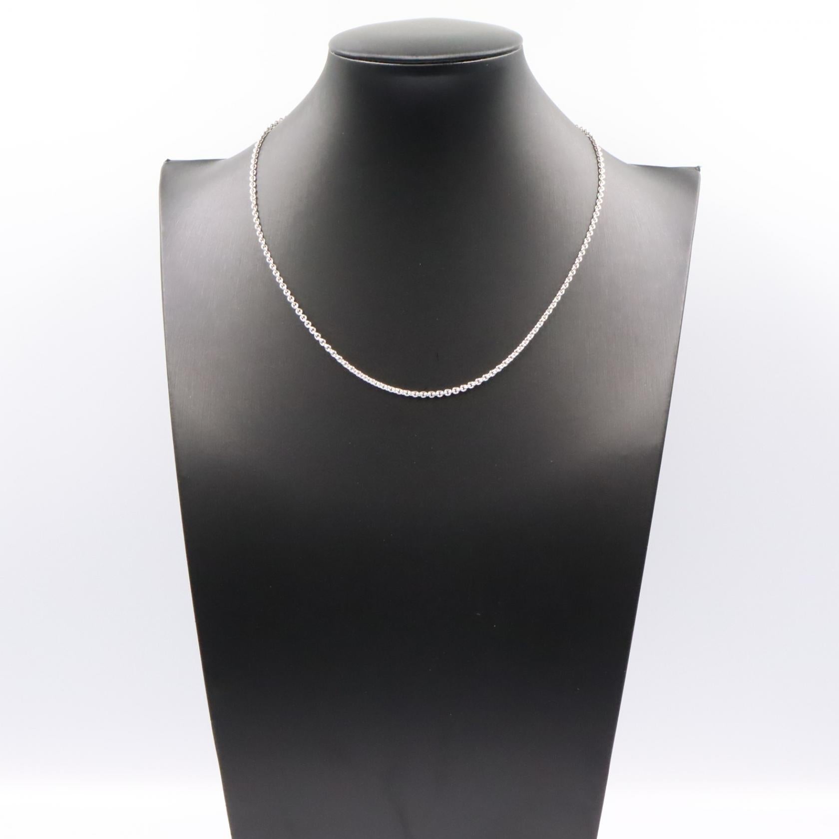 カルティエ Au750ホワイトゴールドネックレス