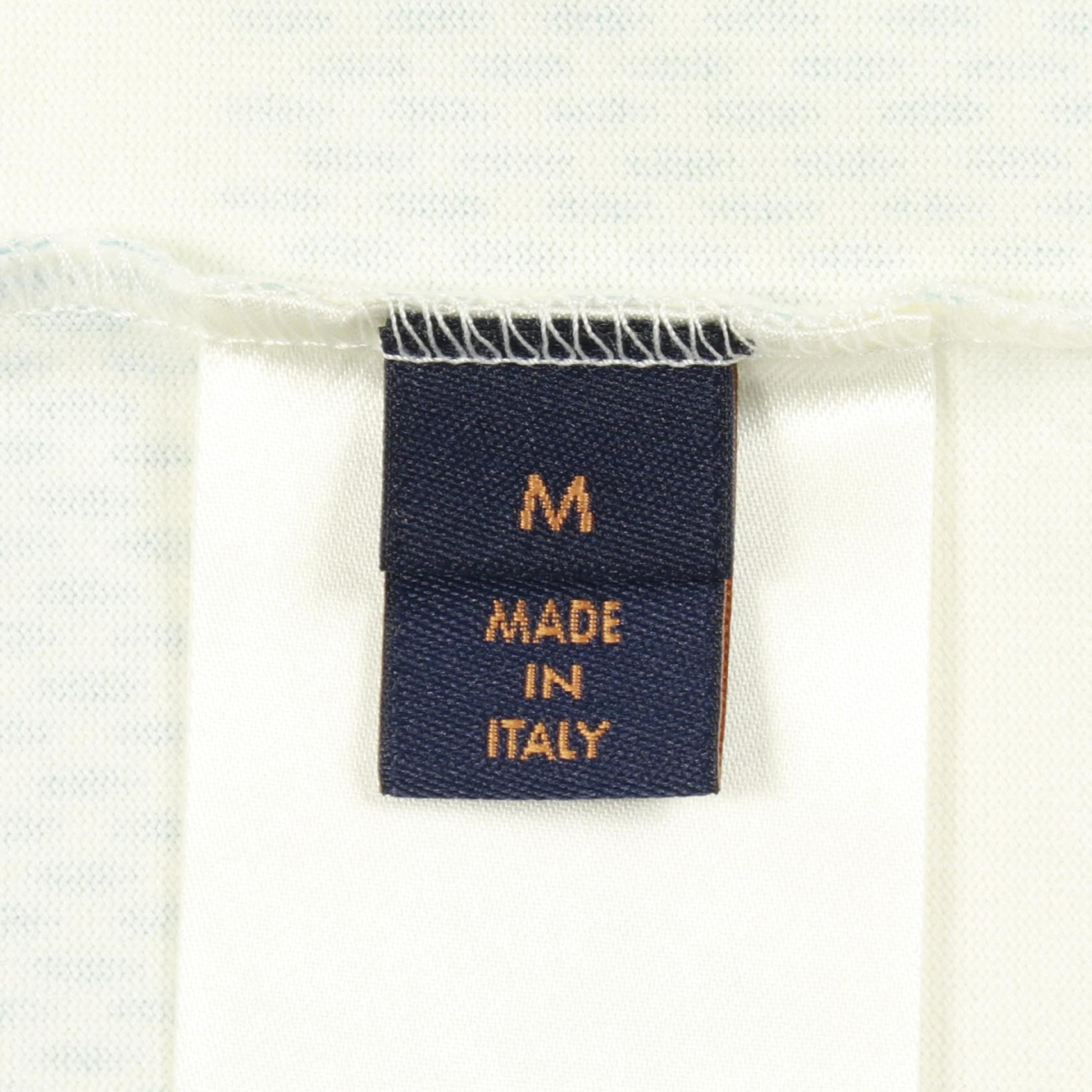 ルイヴィトン プリンテッドダミエLV コットン半袖Tシャツ