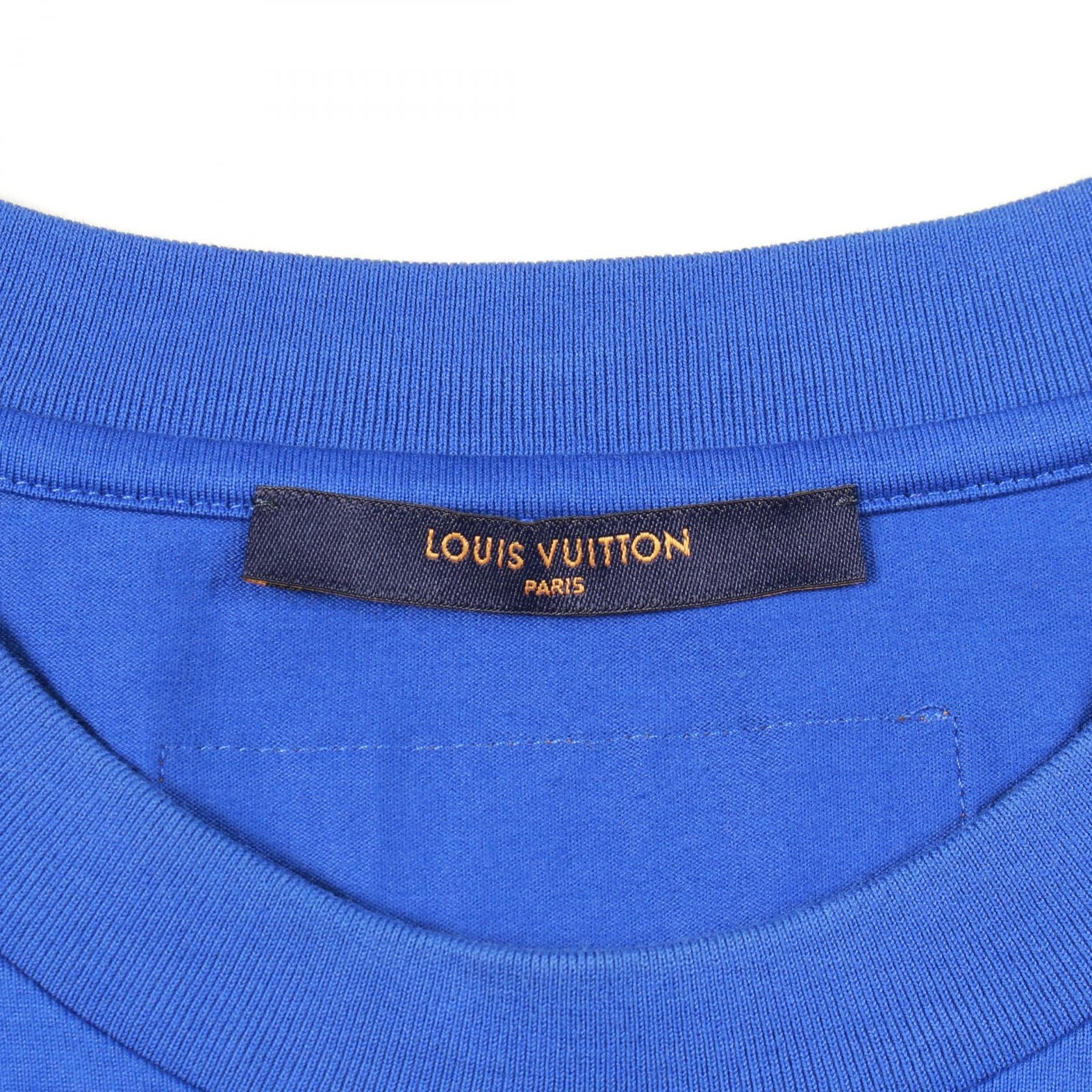 ルイヴィトン エンボスLVロゴ コットン 半袖Tシャツ