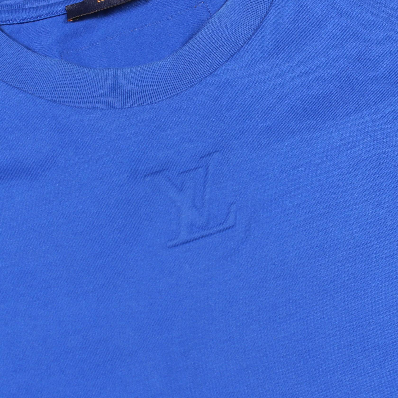 ルイヴィトン エンボスLVロゴ コットン 半袖Tシャツ