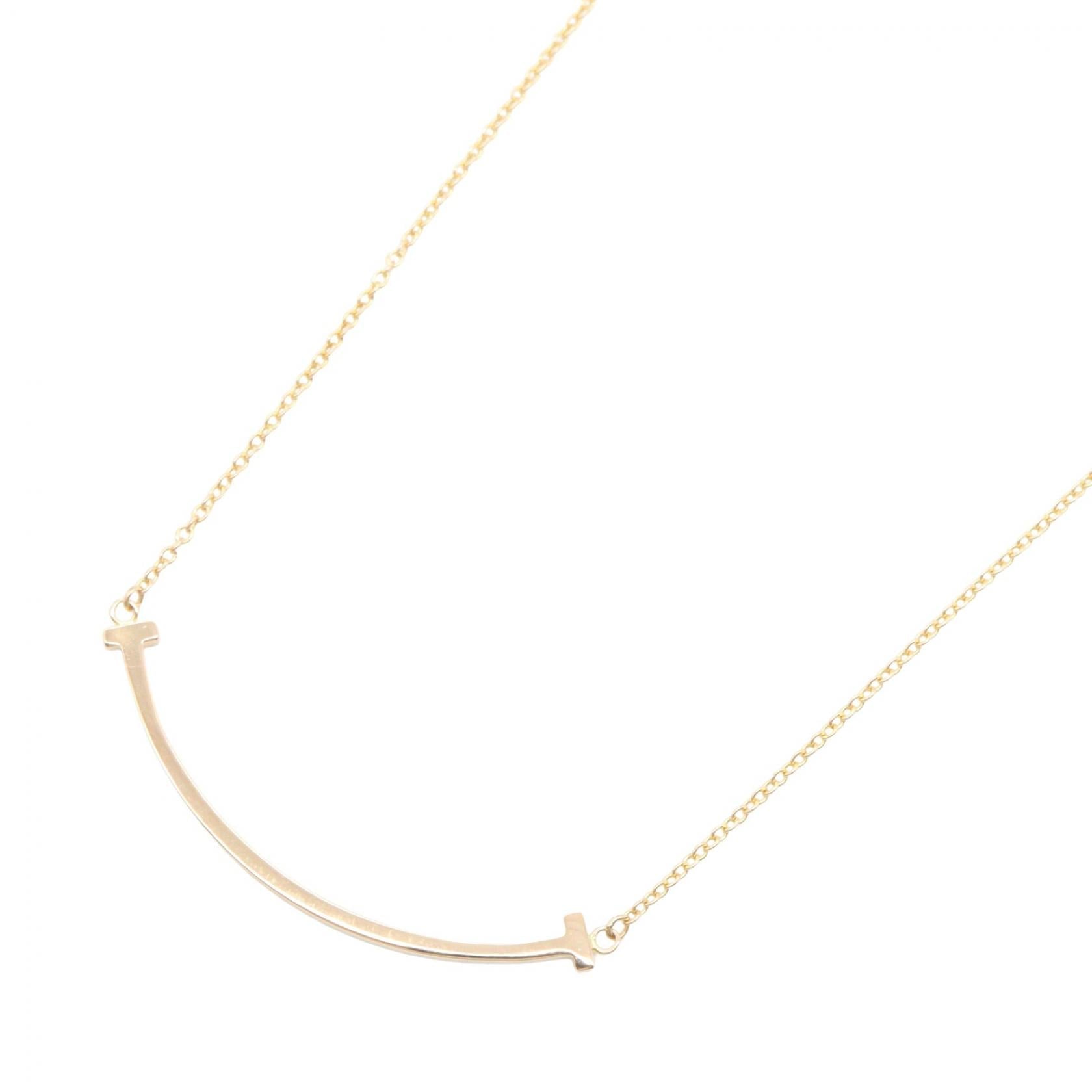 ティファニー Tスマイル スモール Au750ネックレス