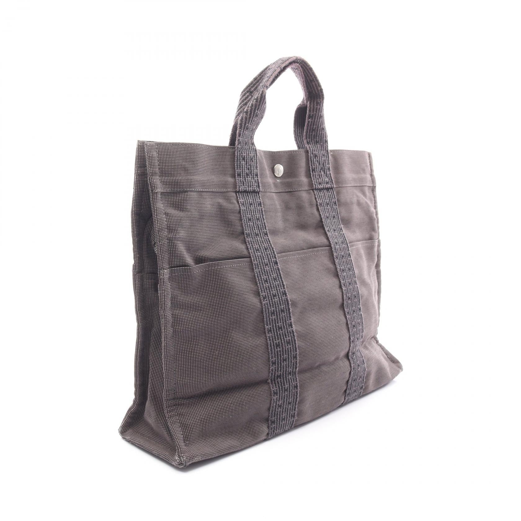 エルメス エールラインMM ナイロンキャンバス トートバッグ