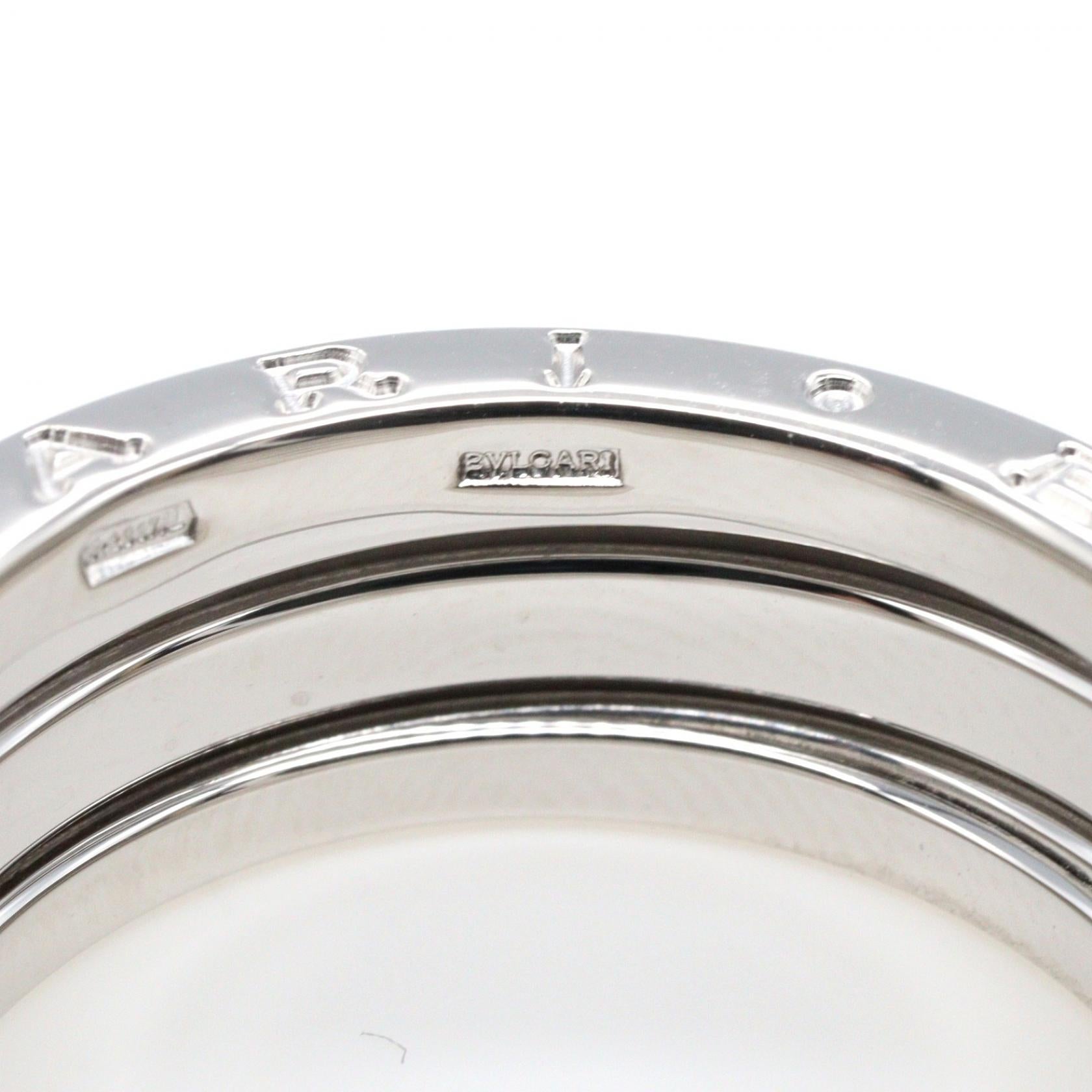 ブルガリ ビーゼロワン Au750ホワイトゴールド リング 15.5号