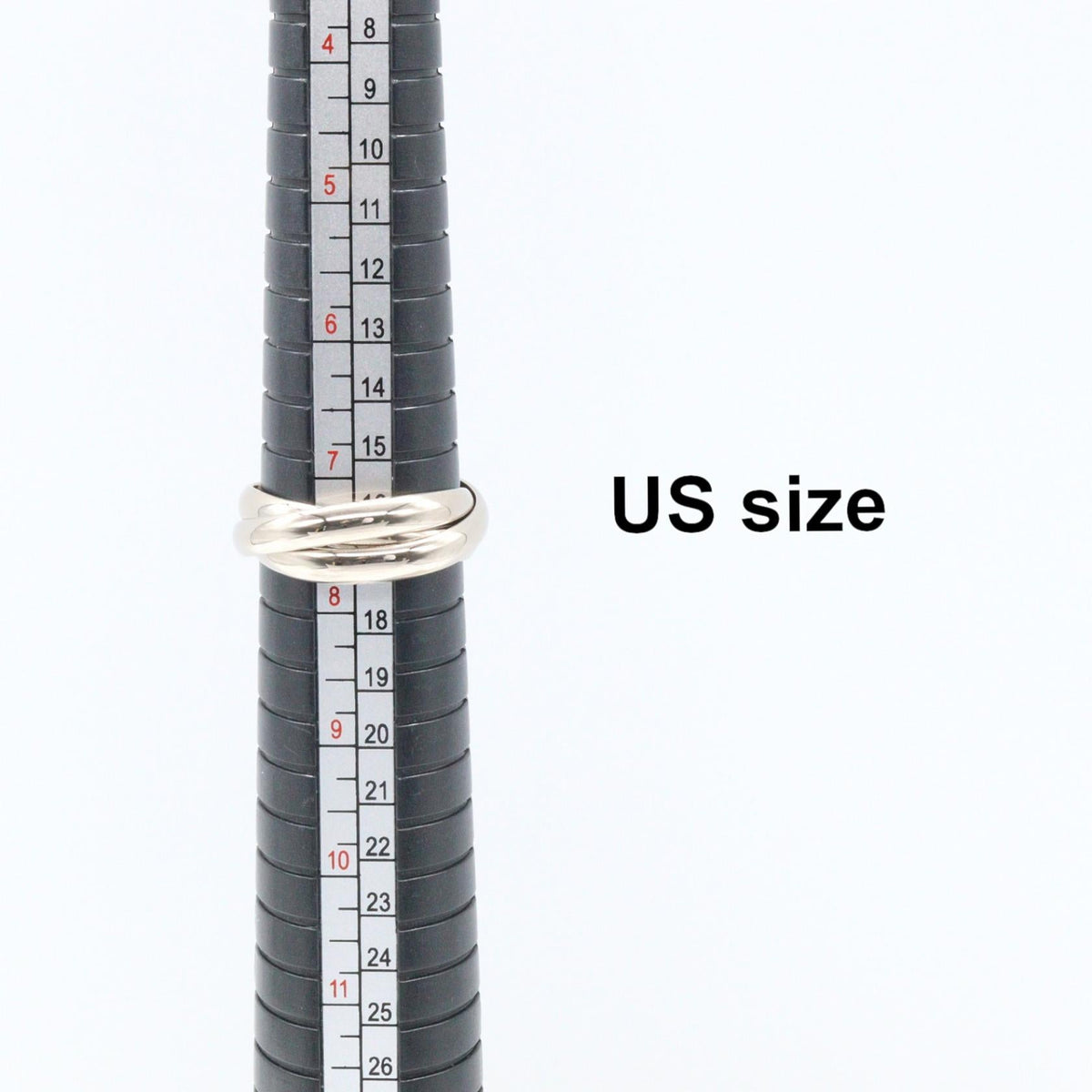 カルティエ トリニティ Au750ホワイトゴールド リング 15号