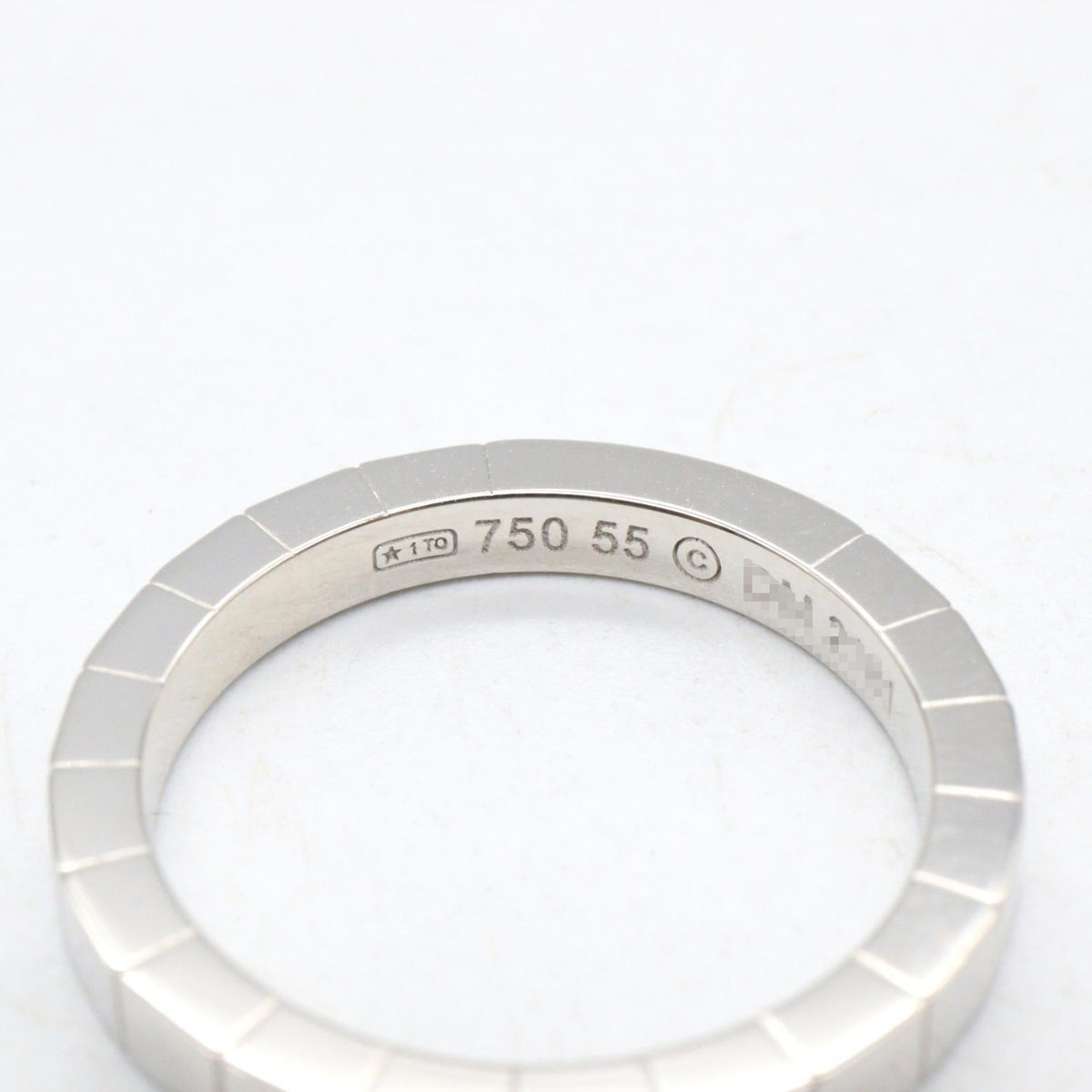 カルティエ ラニエール Au750ホワイトゴールド リング 14号
