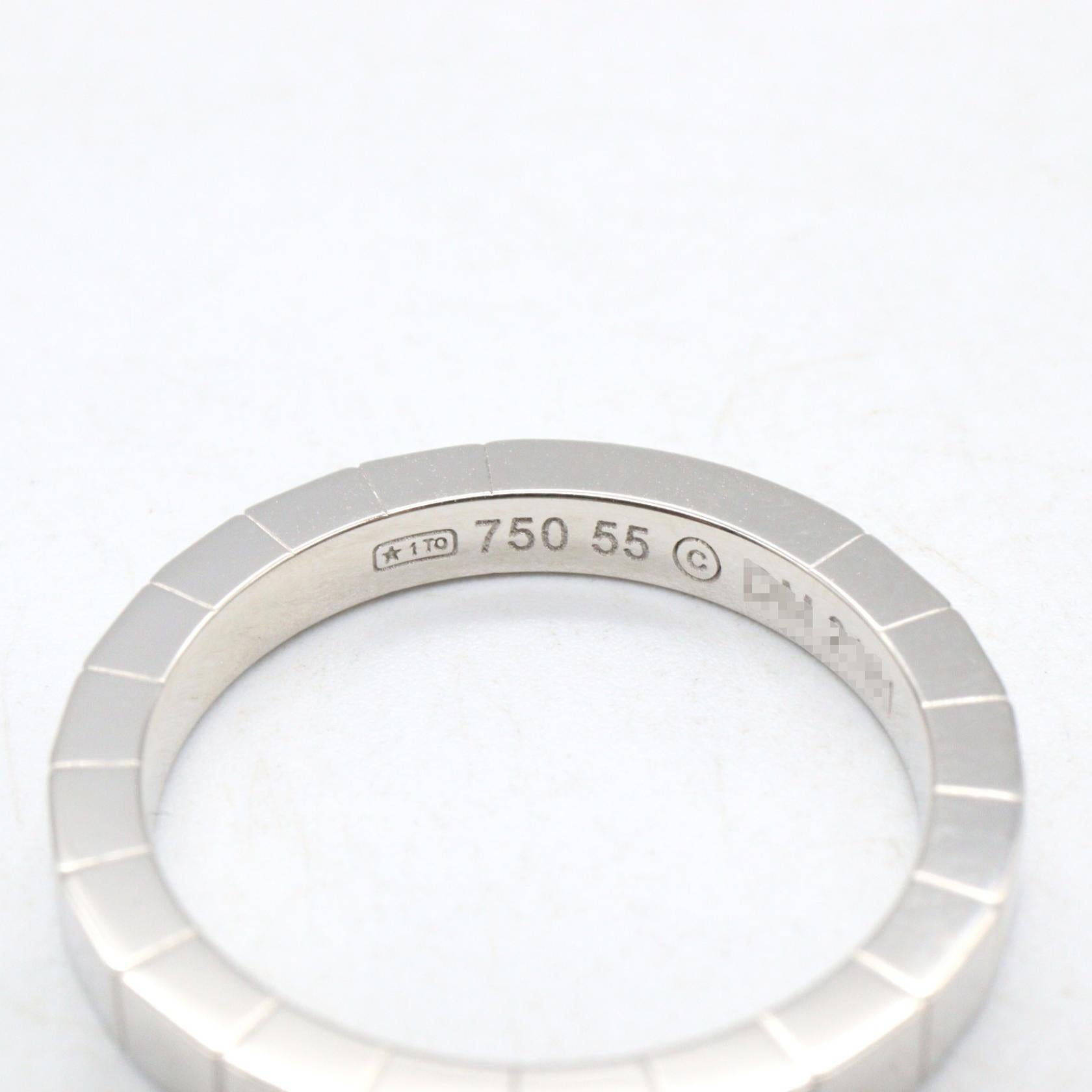 カルティエ ラニエール Au750ホワイトゴールド リング 14号