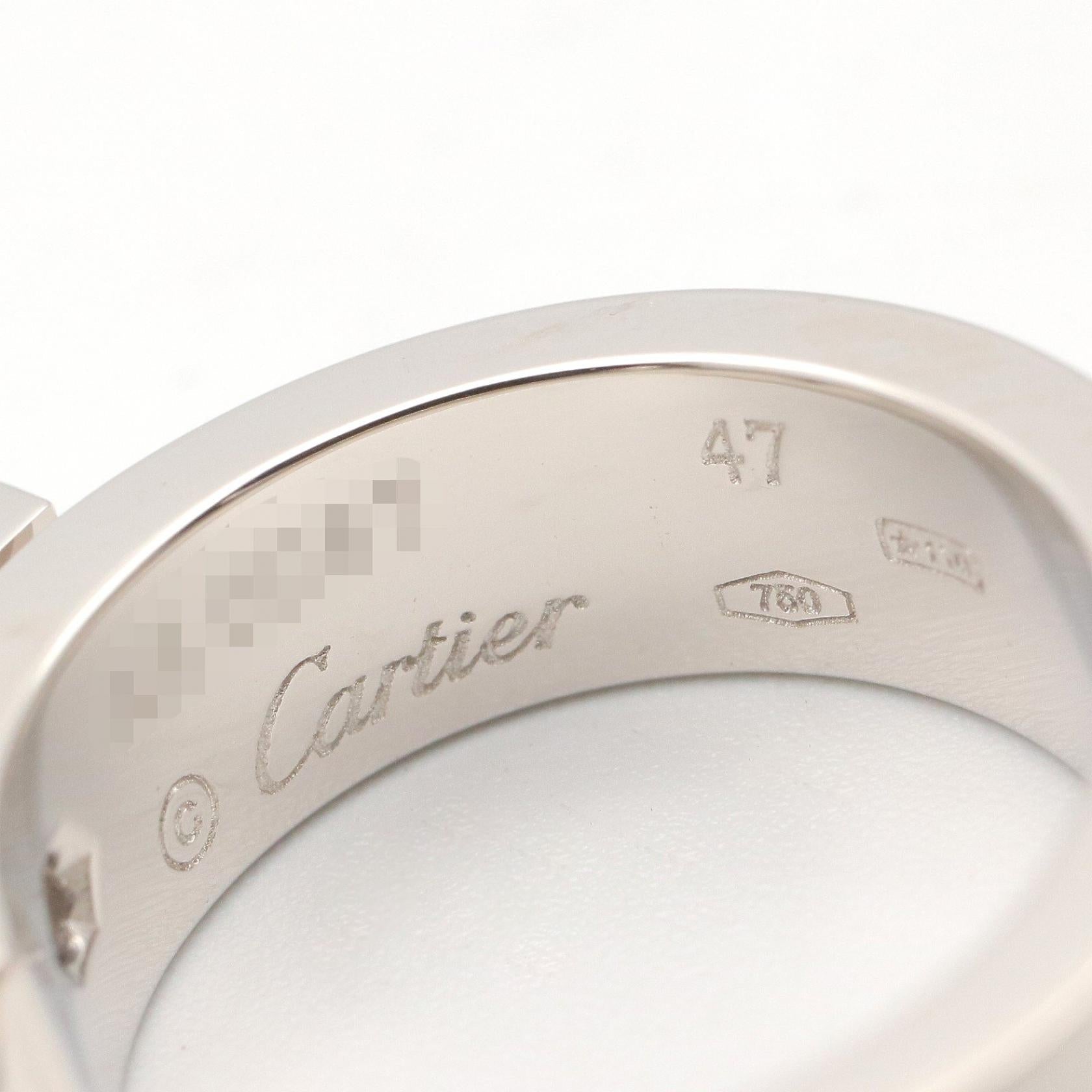 カルティエ ANNIVERSARY Au750 ダイヤモンドリング 6.5号