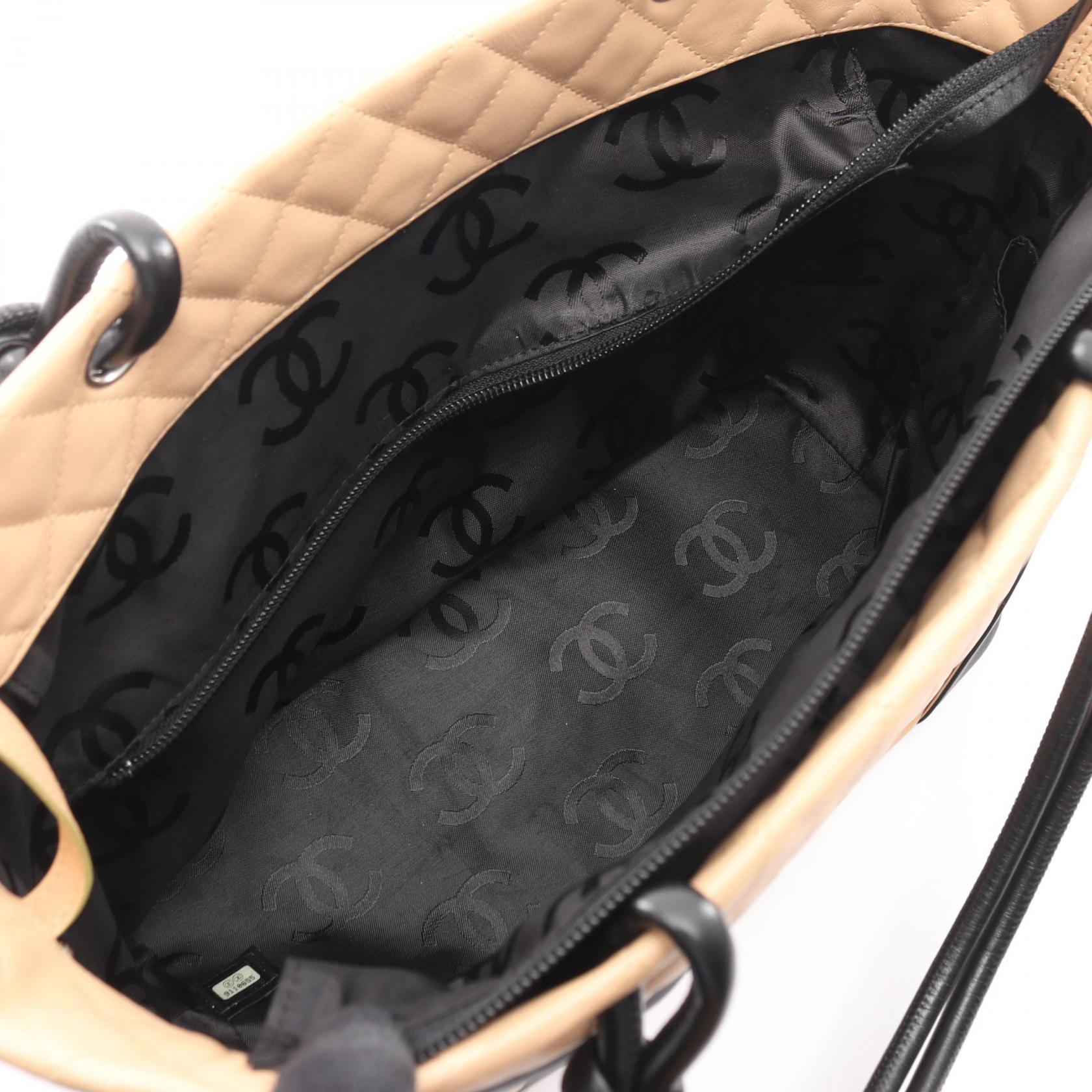 シャネル カンボンライン レザートートバッグ