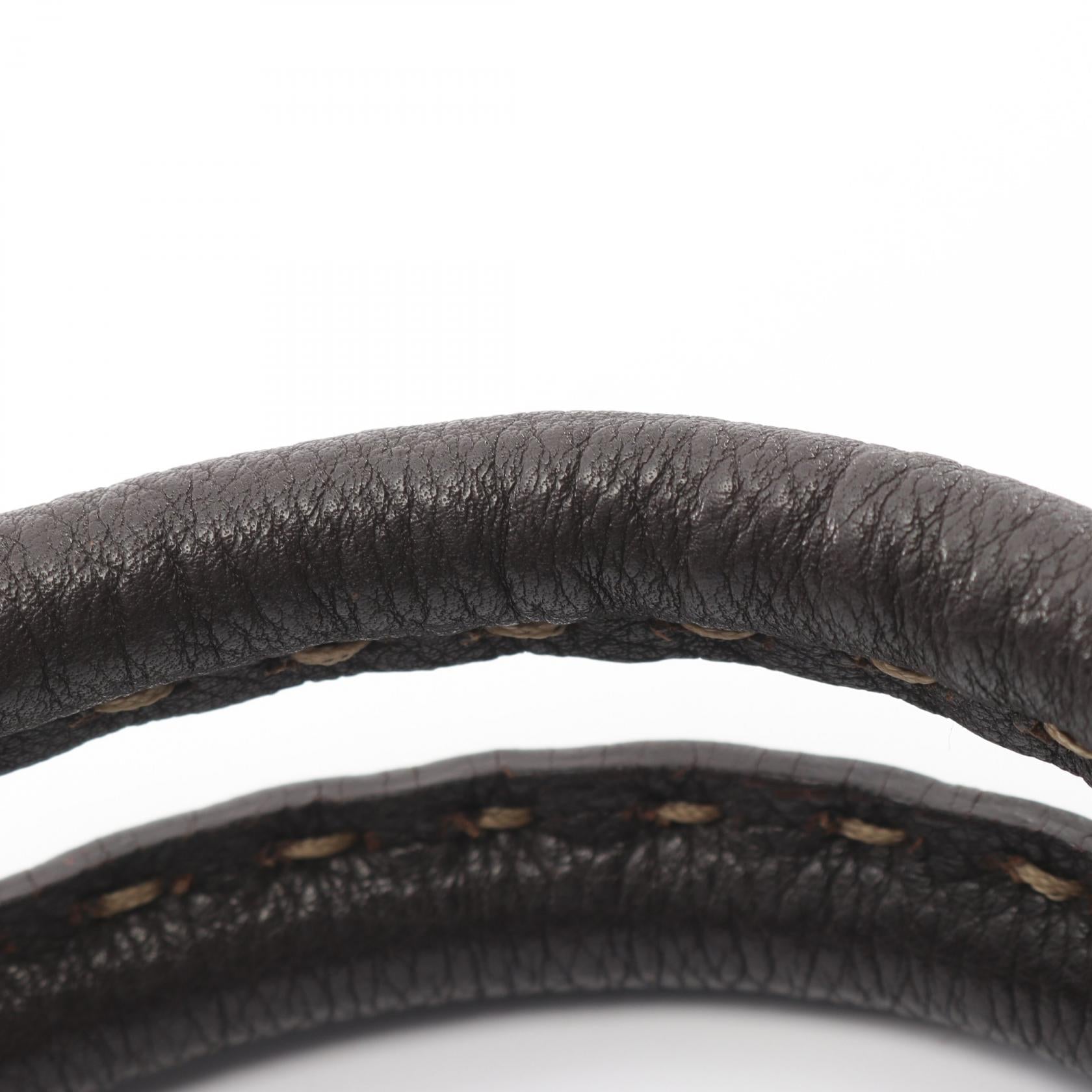 フェンディ ズッカ キャンバス レザーハンドバッグ