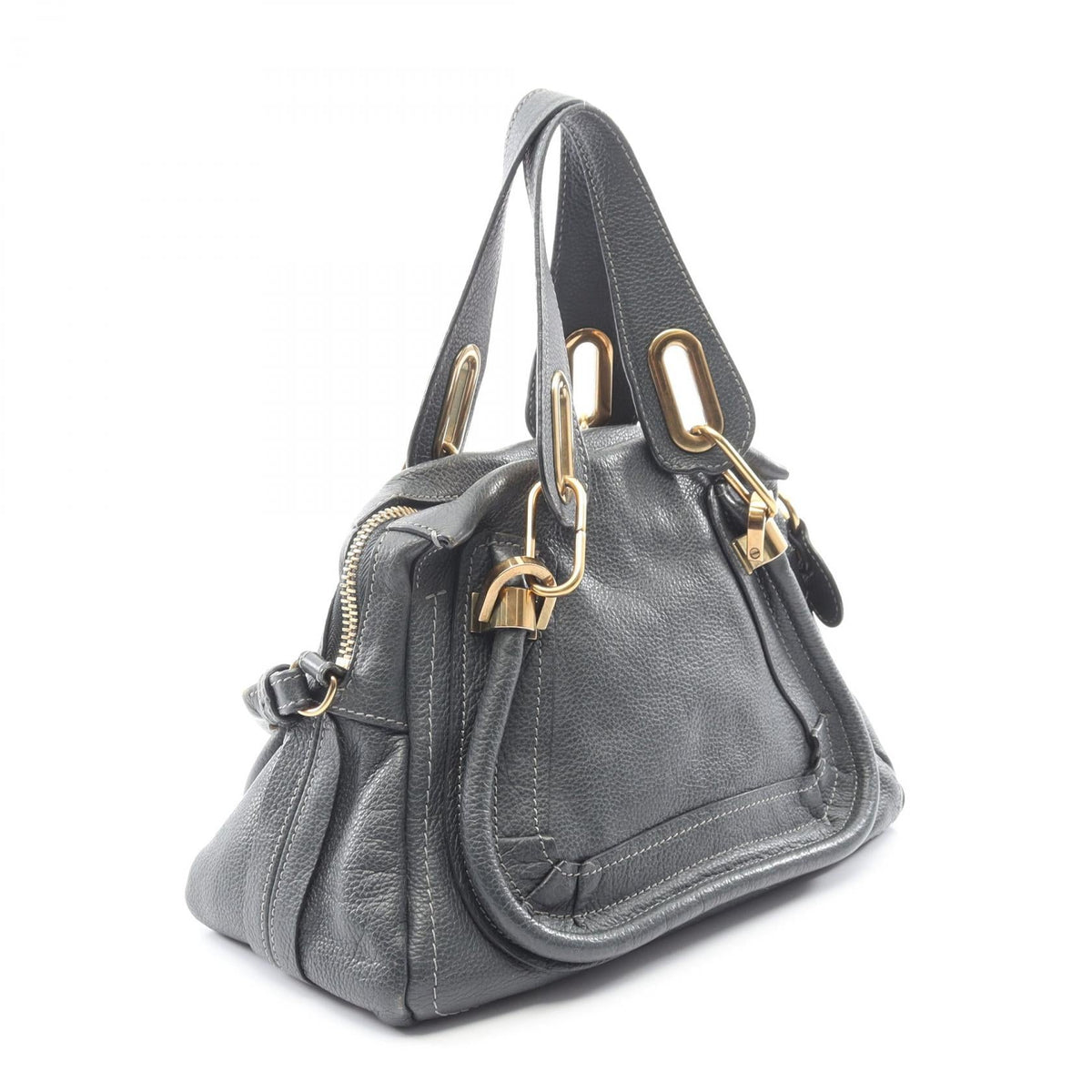 クロエ パラティ スモール レザー ハンドバッグ
