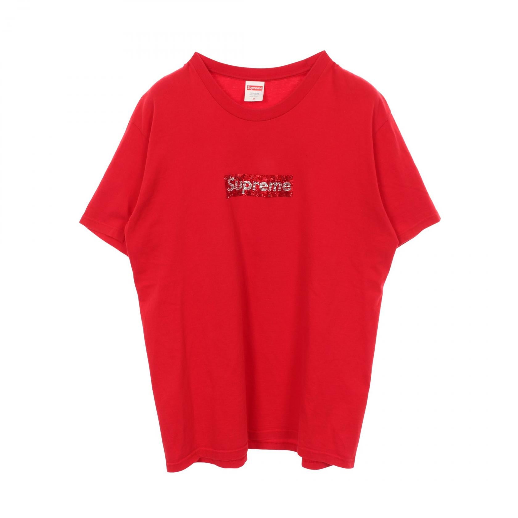 シュプリーム Swarovski Box Logo コットン 半袖Tシャツ