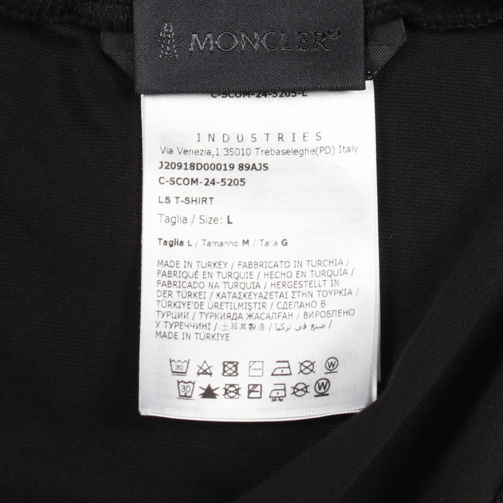 モンクレール コットン長袖Tシャツ