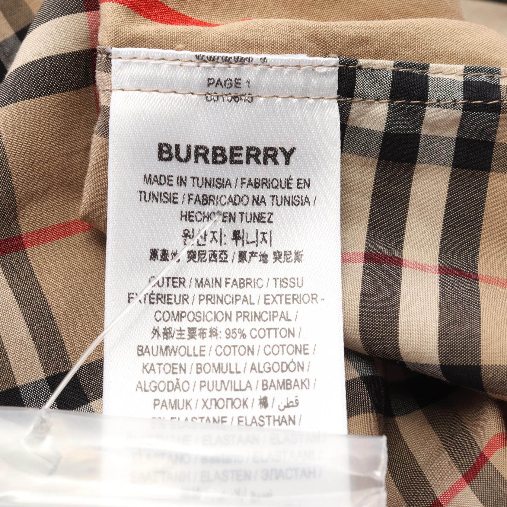 バーバリー ヴィンテージチェック コットンシャツ